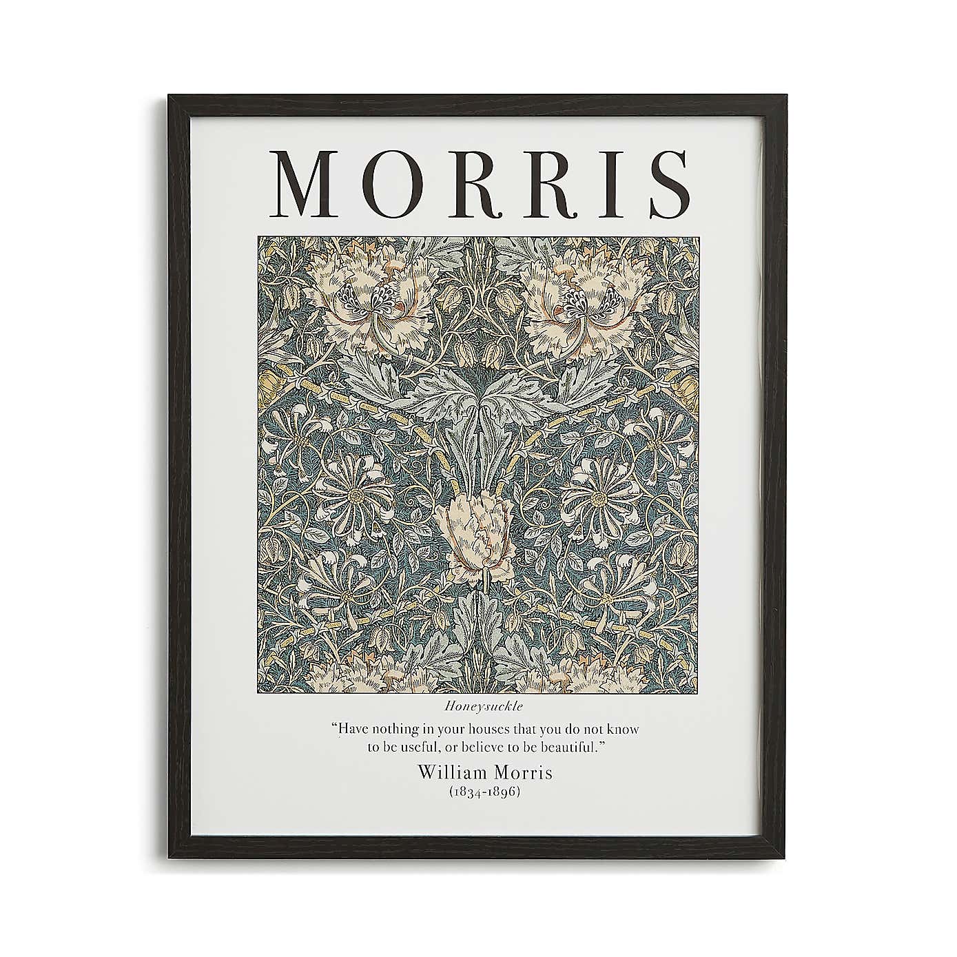 Honeysuckle by William Morris Framed Print