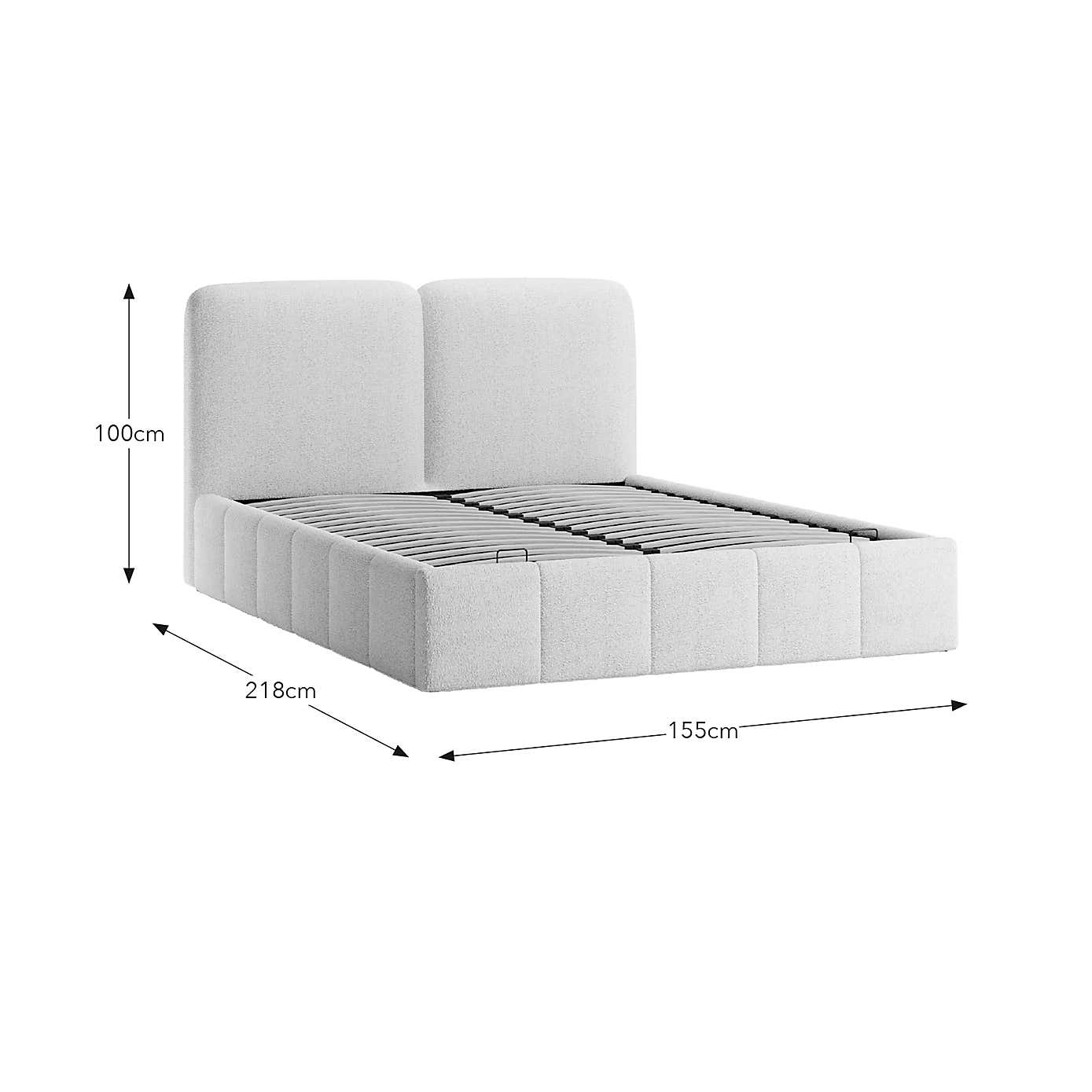 Cloud Boucle Ottoman Bed