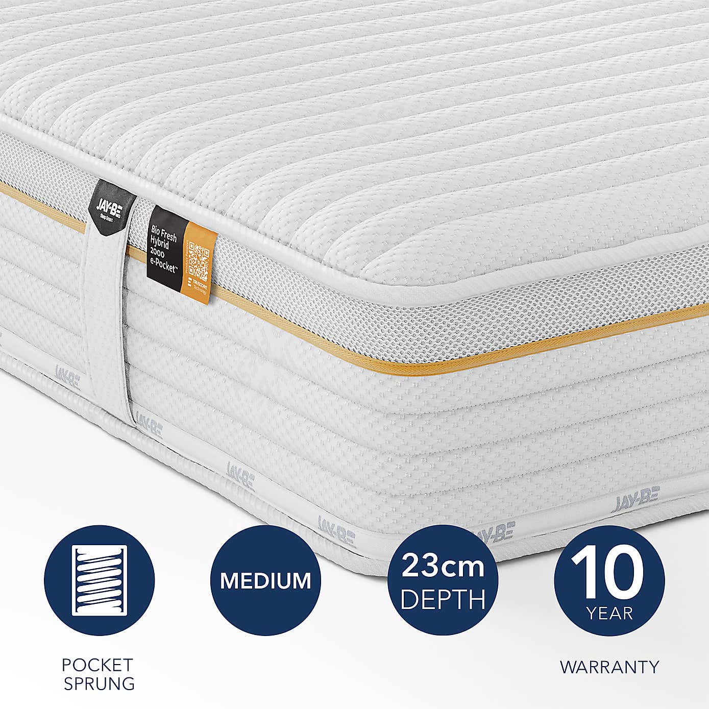 Jay-Be Bio Fresh 2000 Pocket Mattress