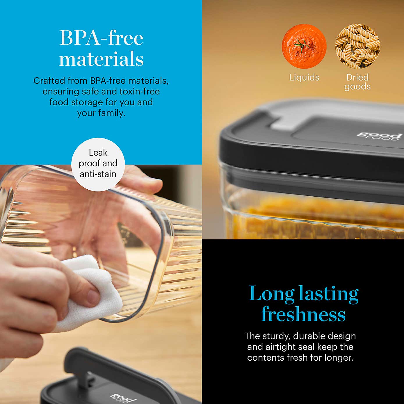 Good Food 4 Piece Food Storage Set