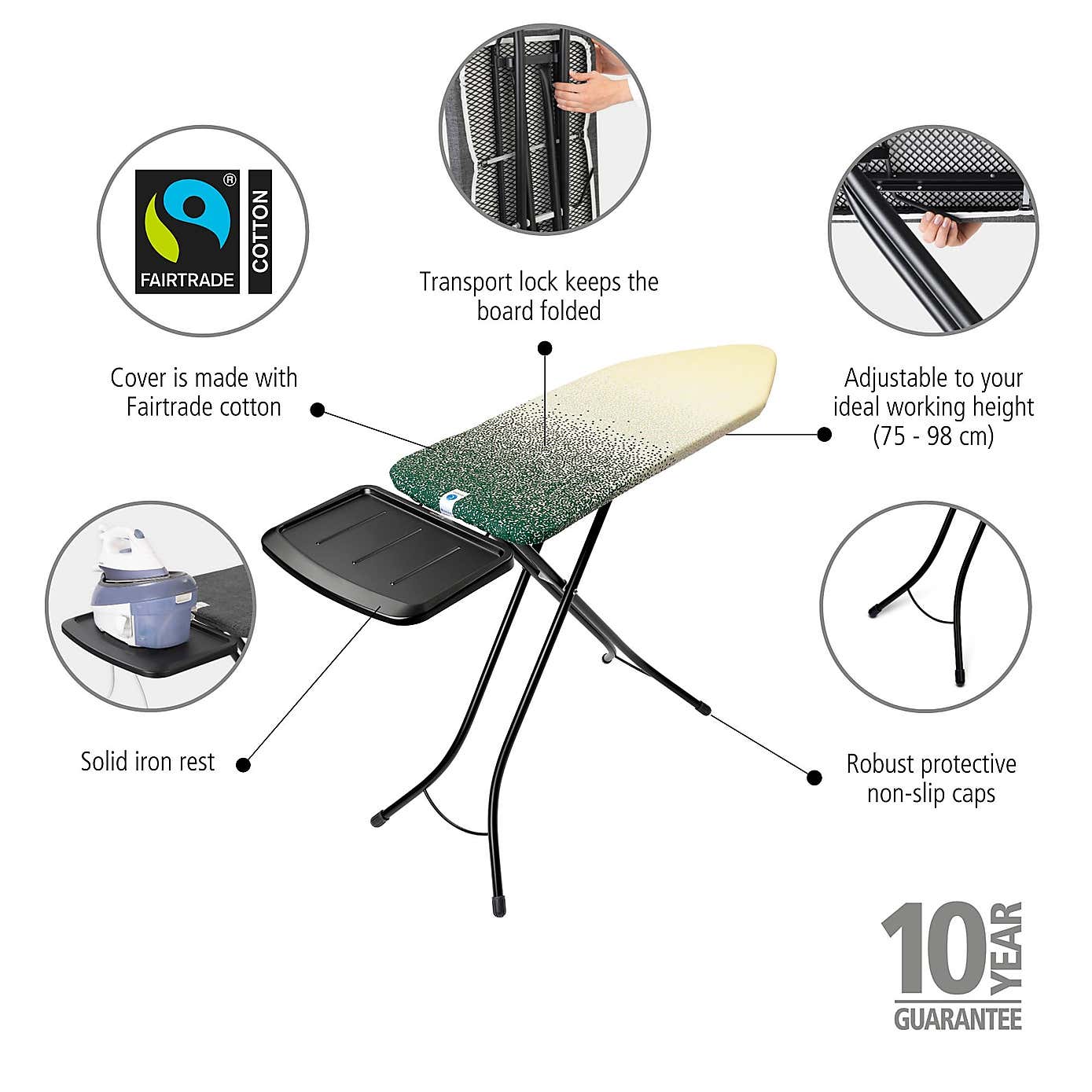 Brabantia New Dawn Green Ironing Board