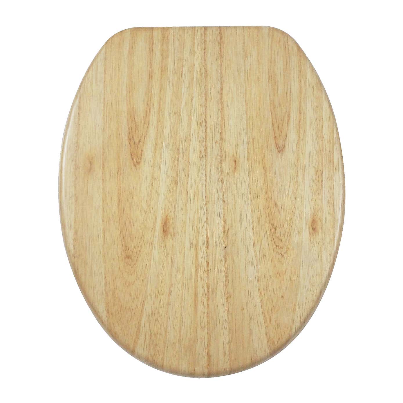 Wooden Veneer Soft Close Toilet Seat