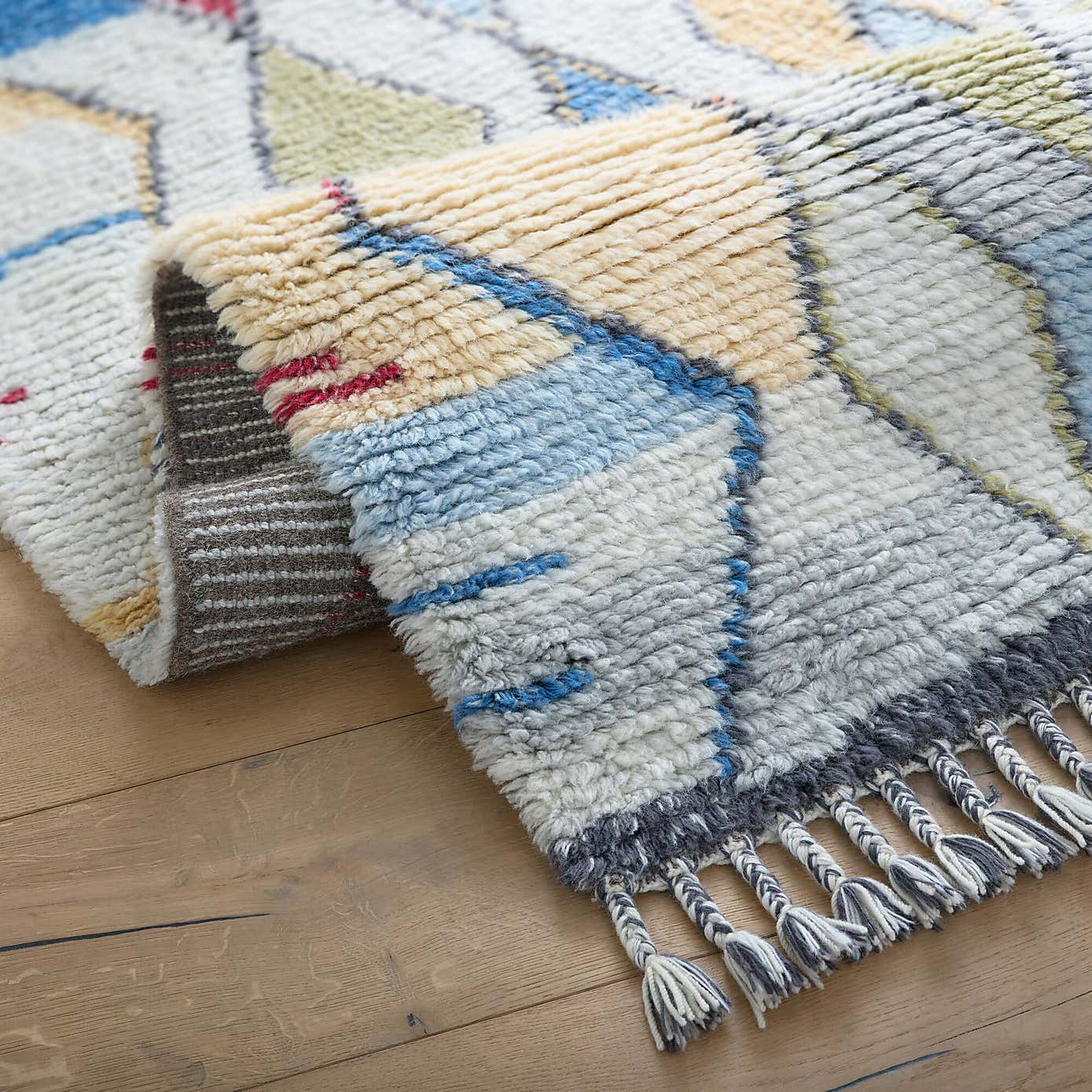 Navi Premium Hand-Knotted Shaggy Wool Rug