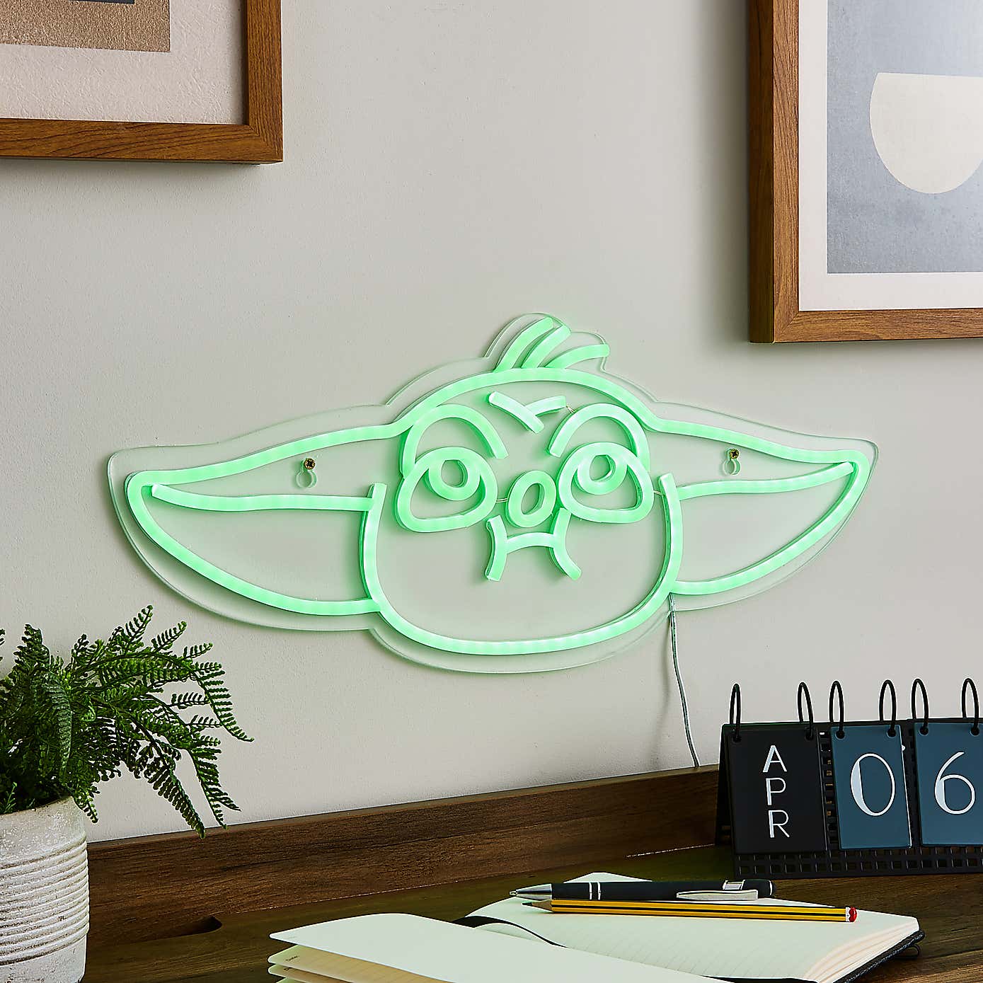 Disney Star Wars Grogu Neon Sign