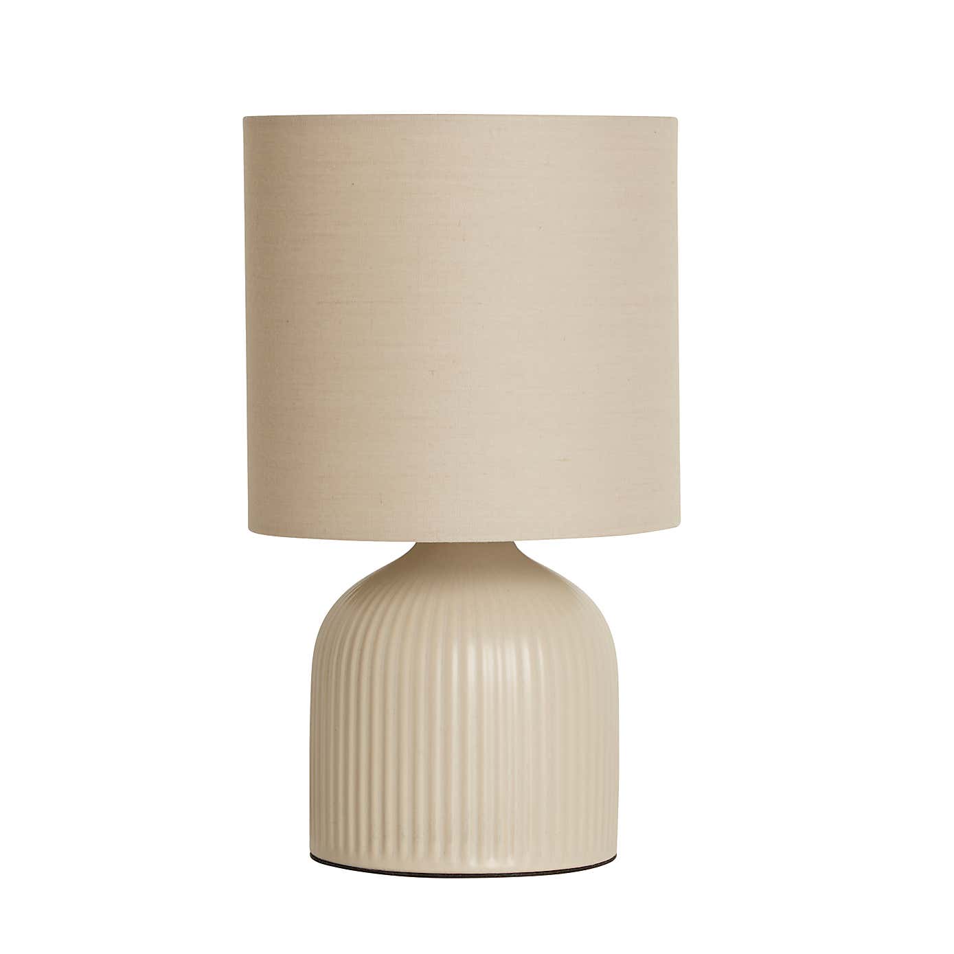 Hebe Ribbed Ceramic Table Lamp