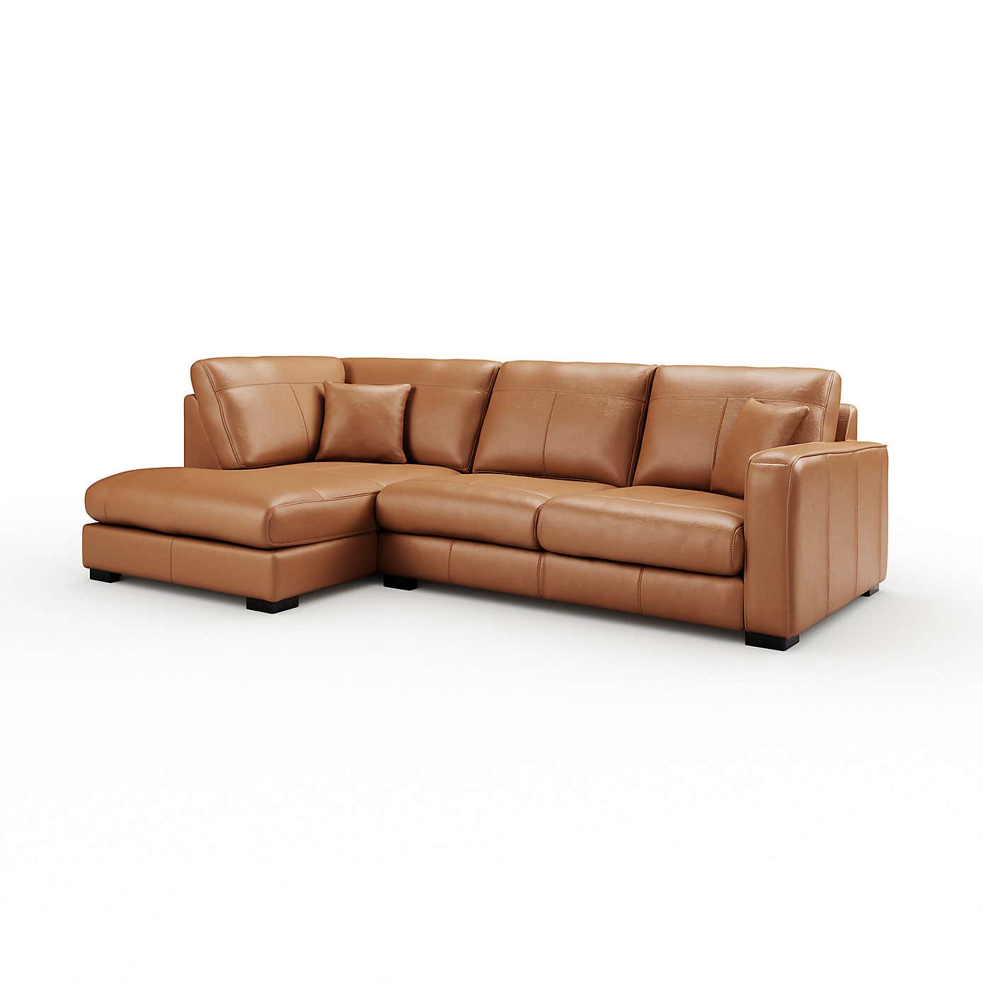 Carson Classic Leather Large Corner Chaise Sofa