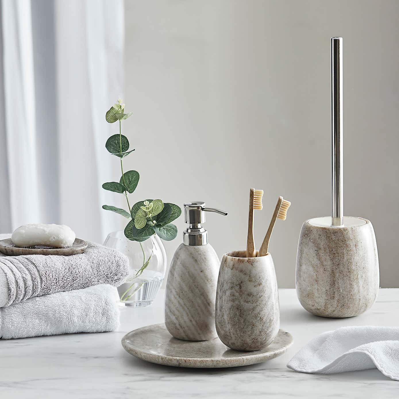 Dorma Marble Natural Toilet Brush