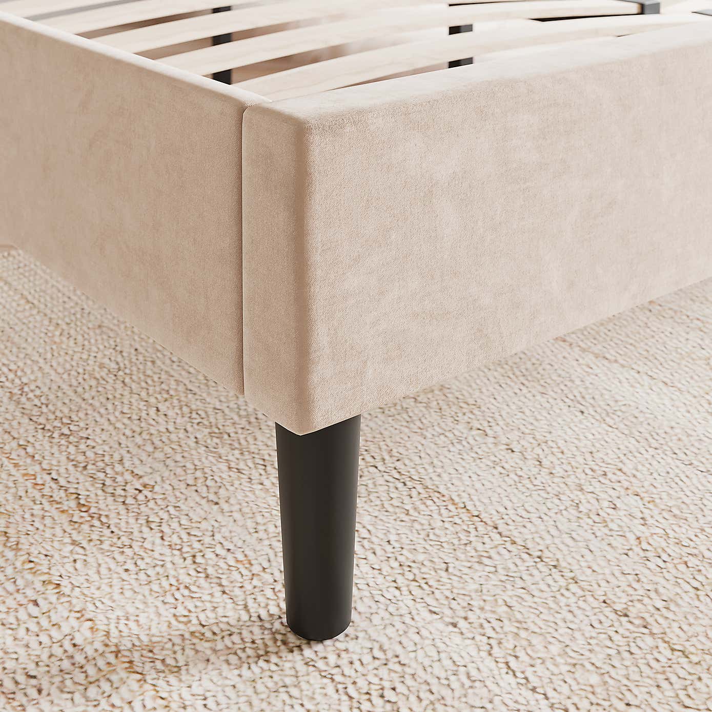 Alara Pleated Velvet Bed