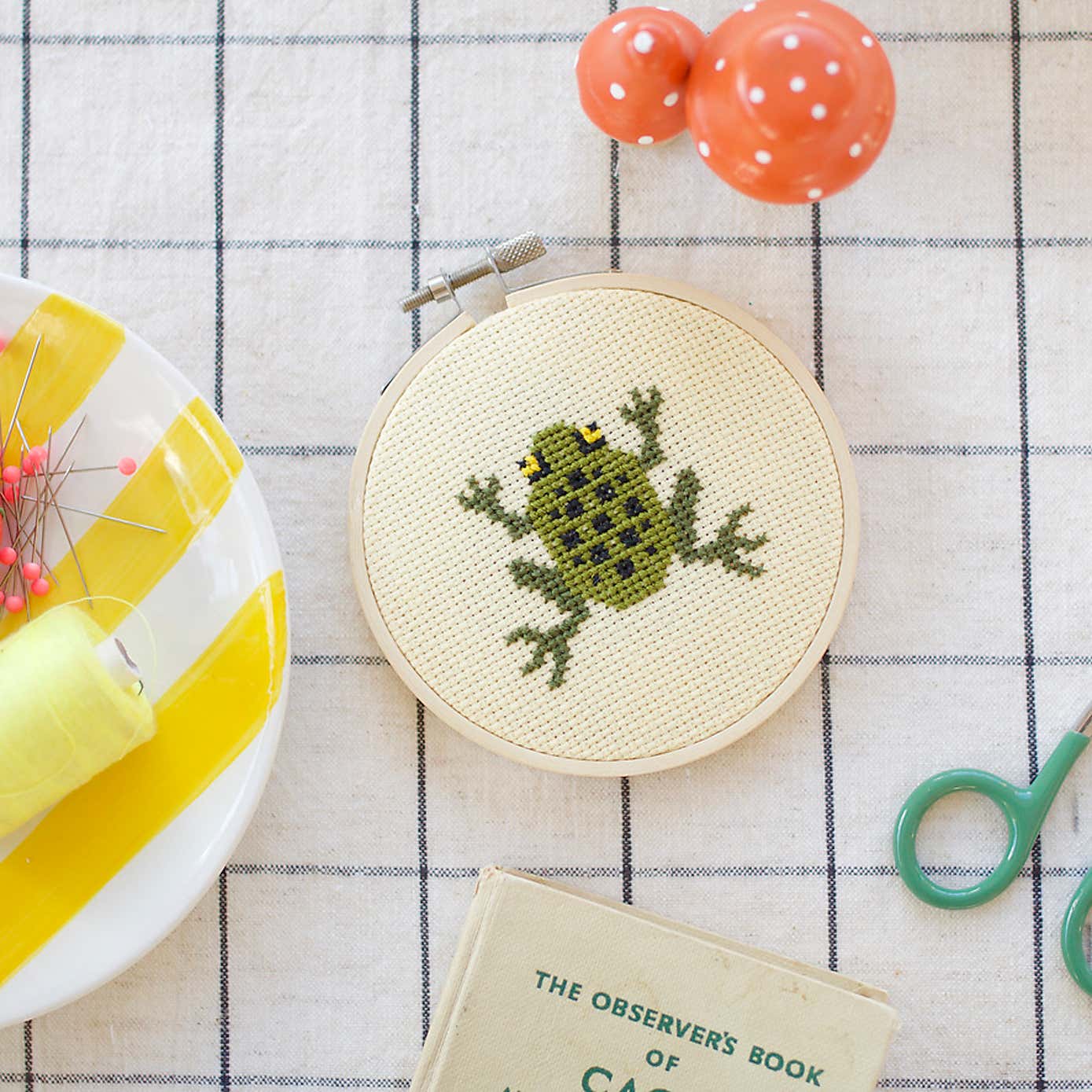 Cotton Clara Frog Cross Stitch Kit