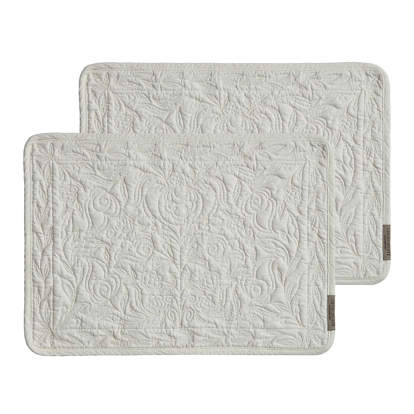 Churchgate Morcott Set of 2 Quilted Placemats