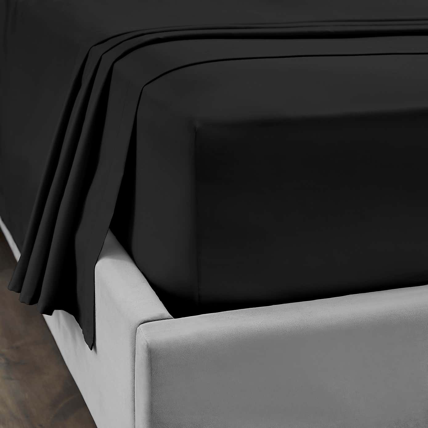 Dorma 300 Thread Count 100% Cotton Sateen Plain Flat Sheet