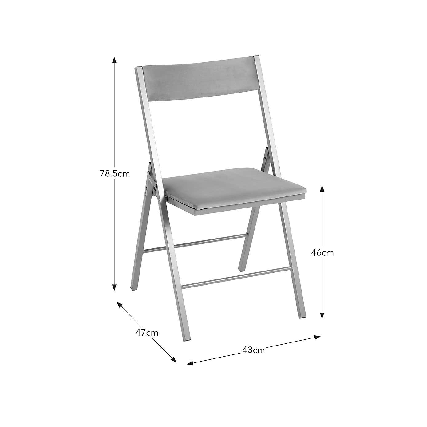 Emily Velvet Folding Chair