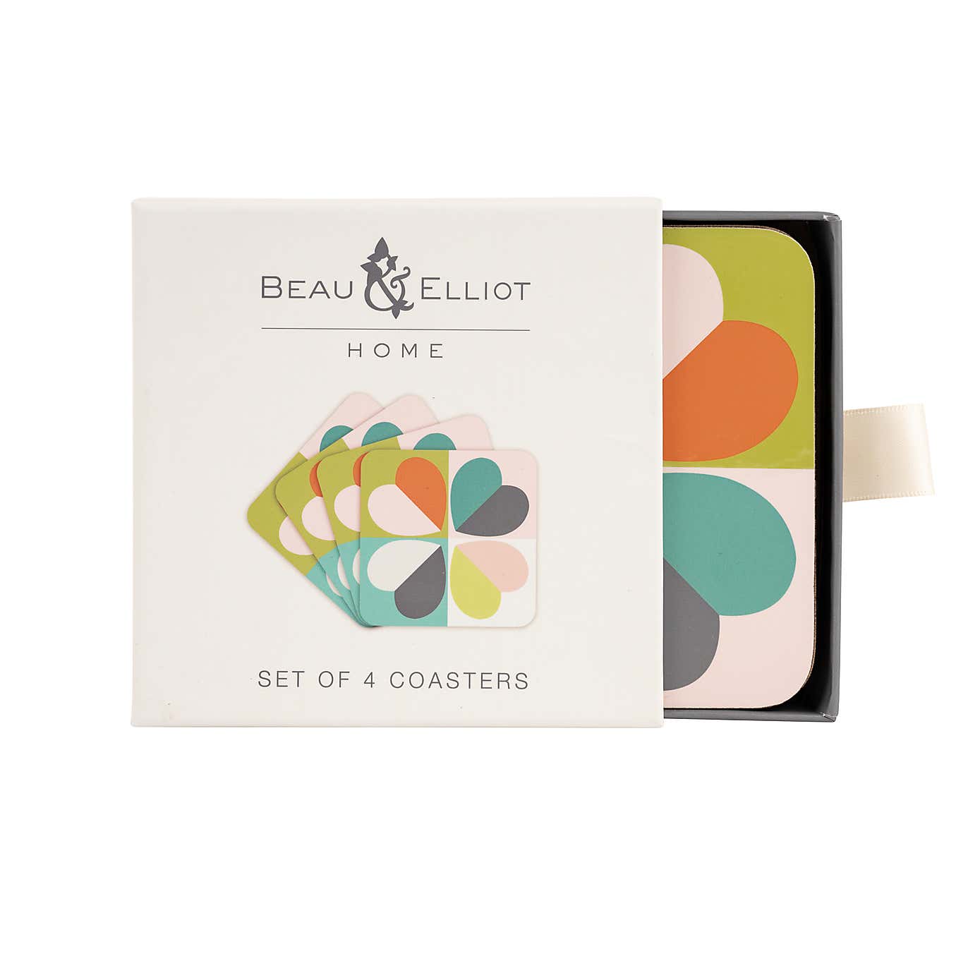Navigate Carnaby Coasters Bloom Square Set of 4