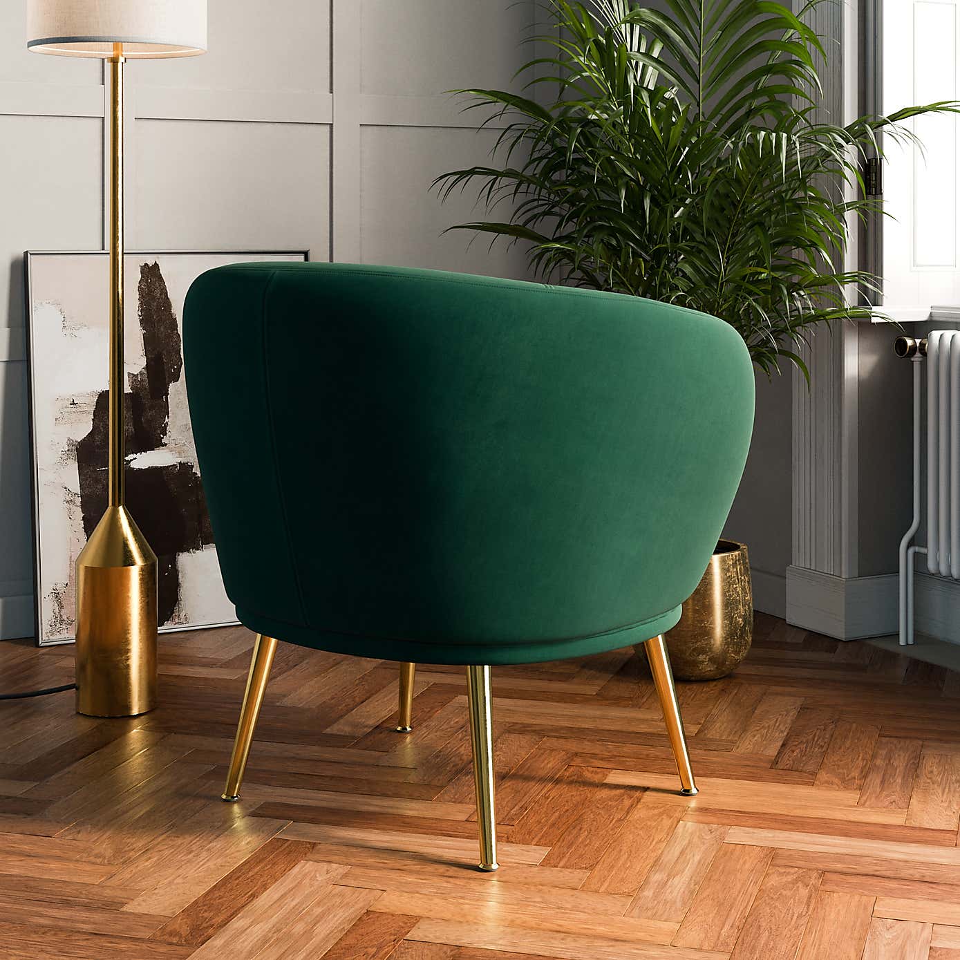 Bella Velvet Occasional Armchair