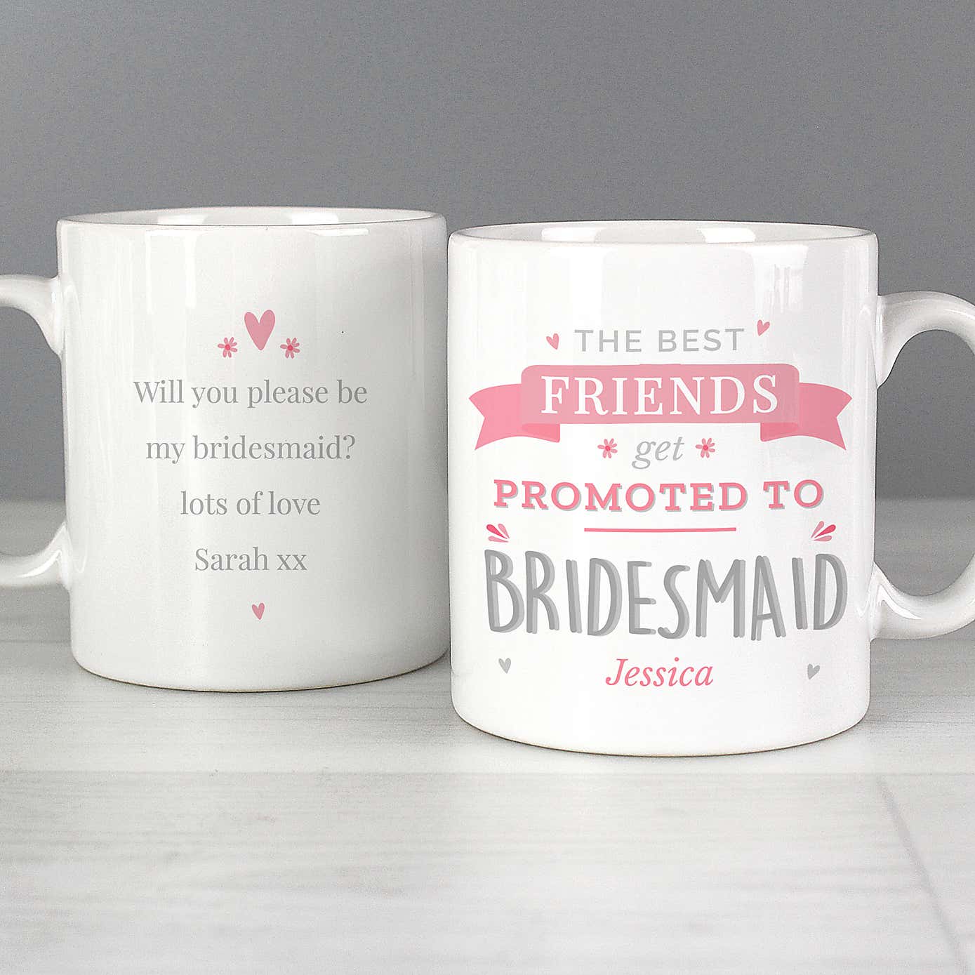 Personalised Promoted To Mug Pink