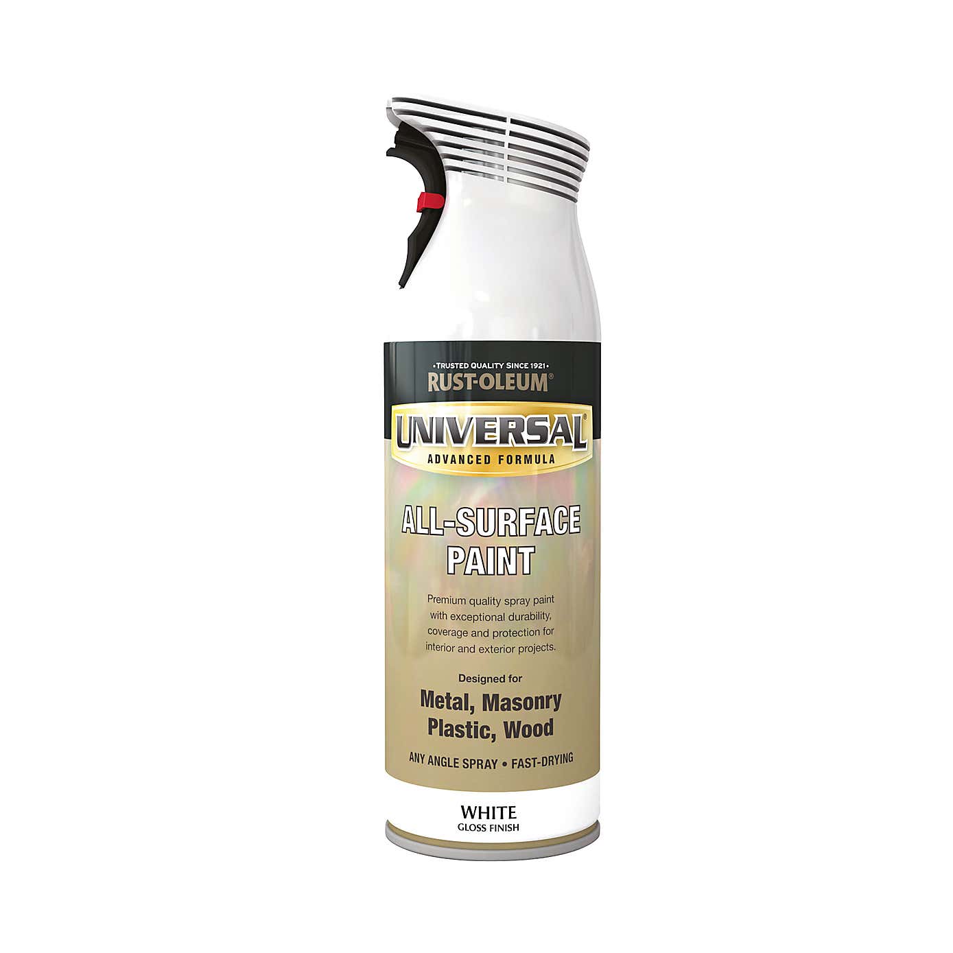 Rust-Oleum White Gloss Universal All-Surface Spray Paint 400ml