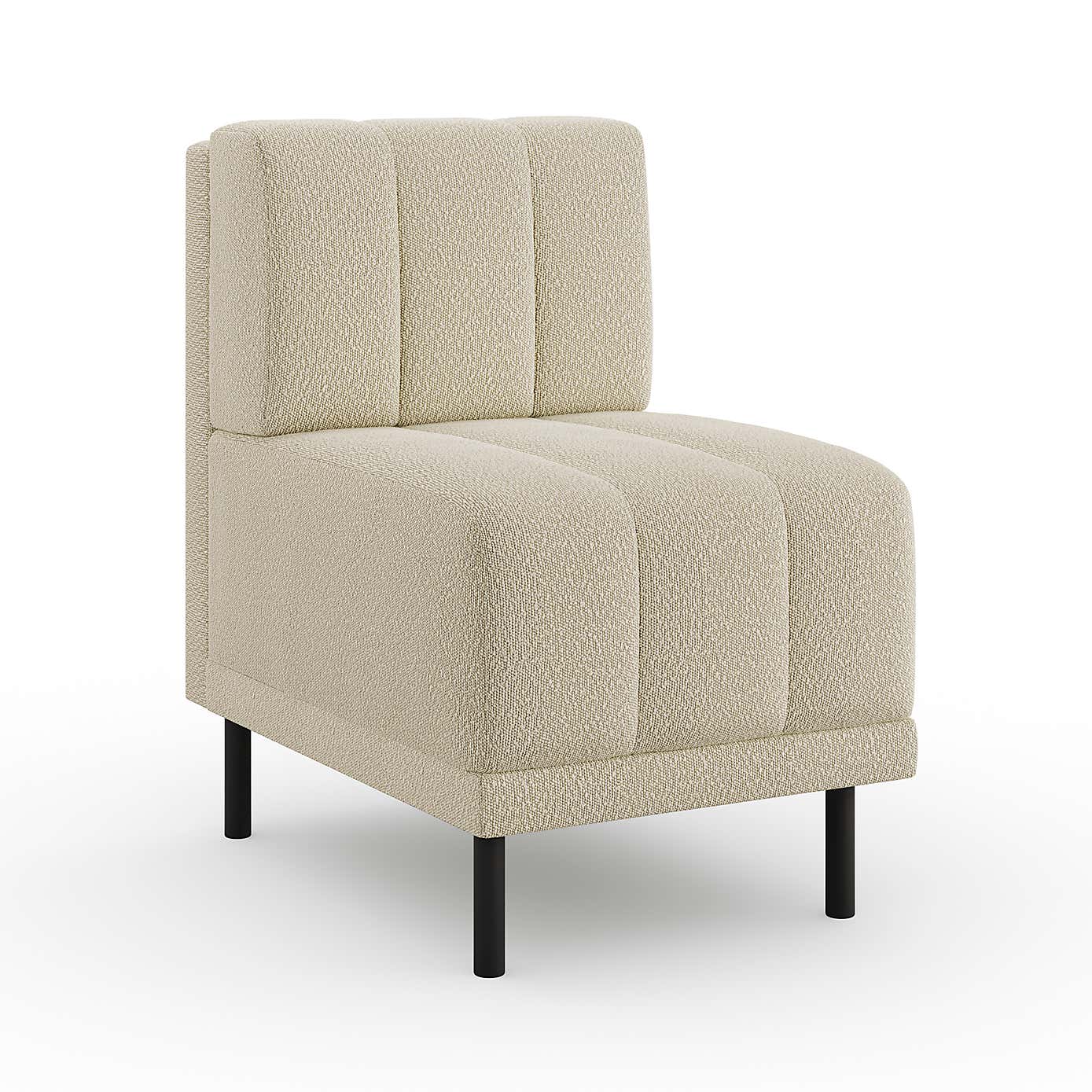 Amali Small Dining Bench, Boucle