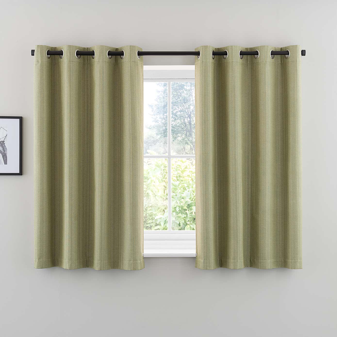Neptune Textured Blackout Eyelet Curtains