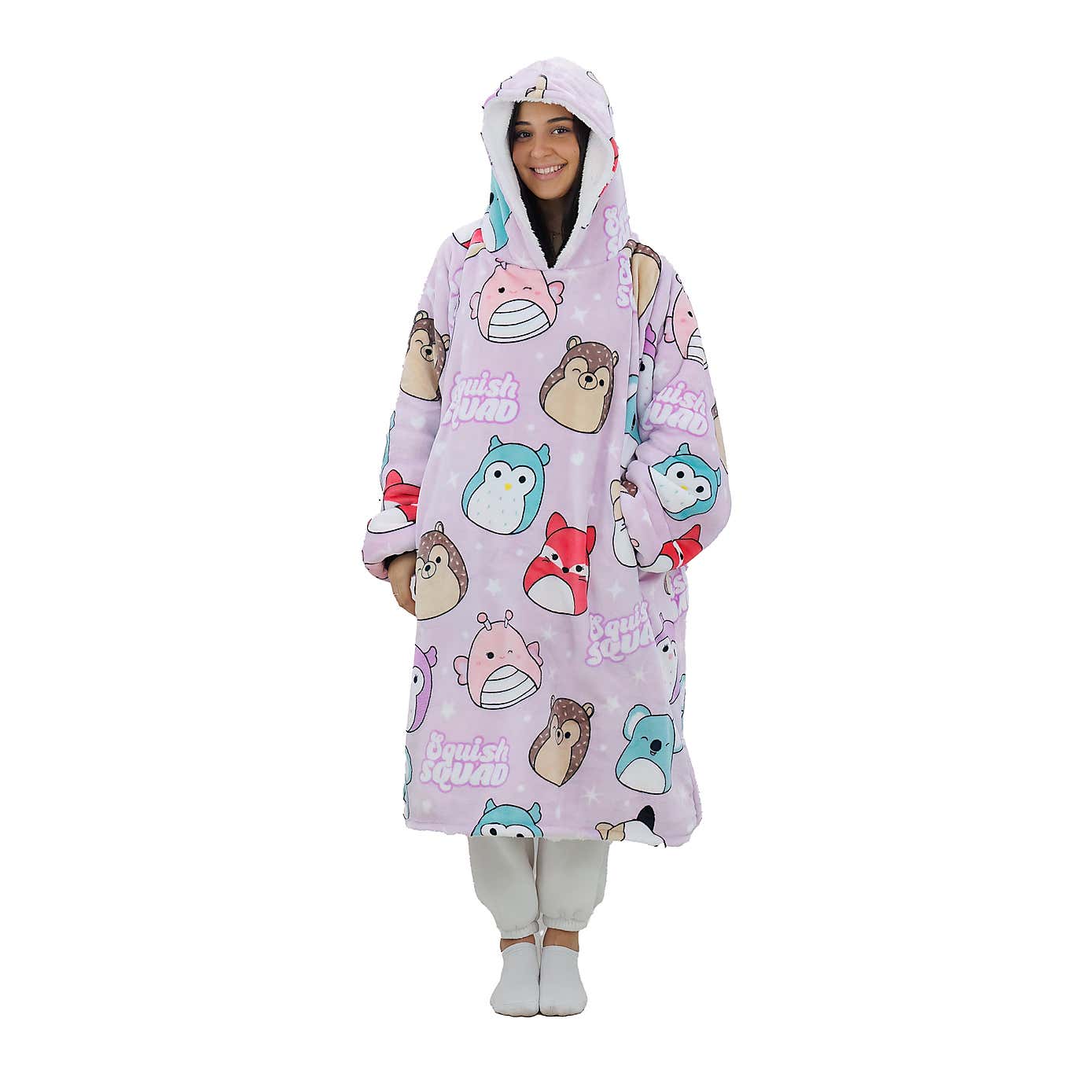 Squishmallows Bright Hooded Wearable Fleece