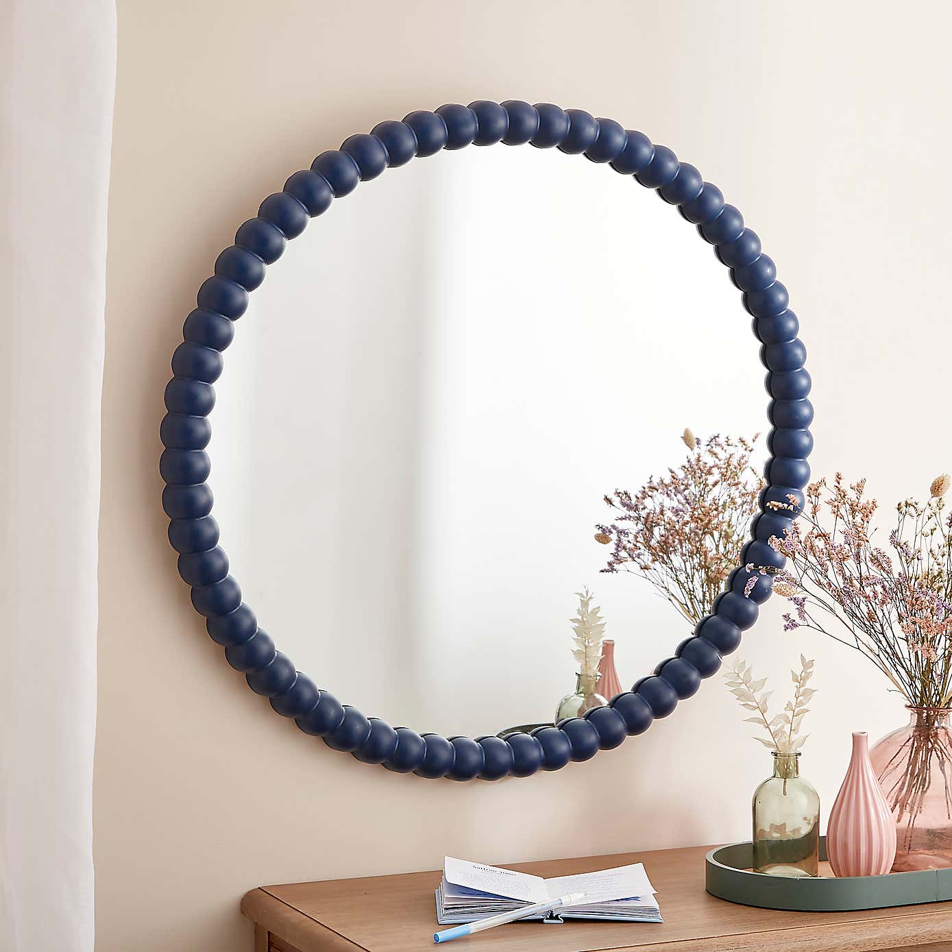 Bobbin Round Wall Mirror