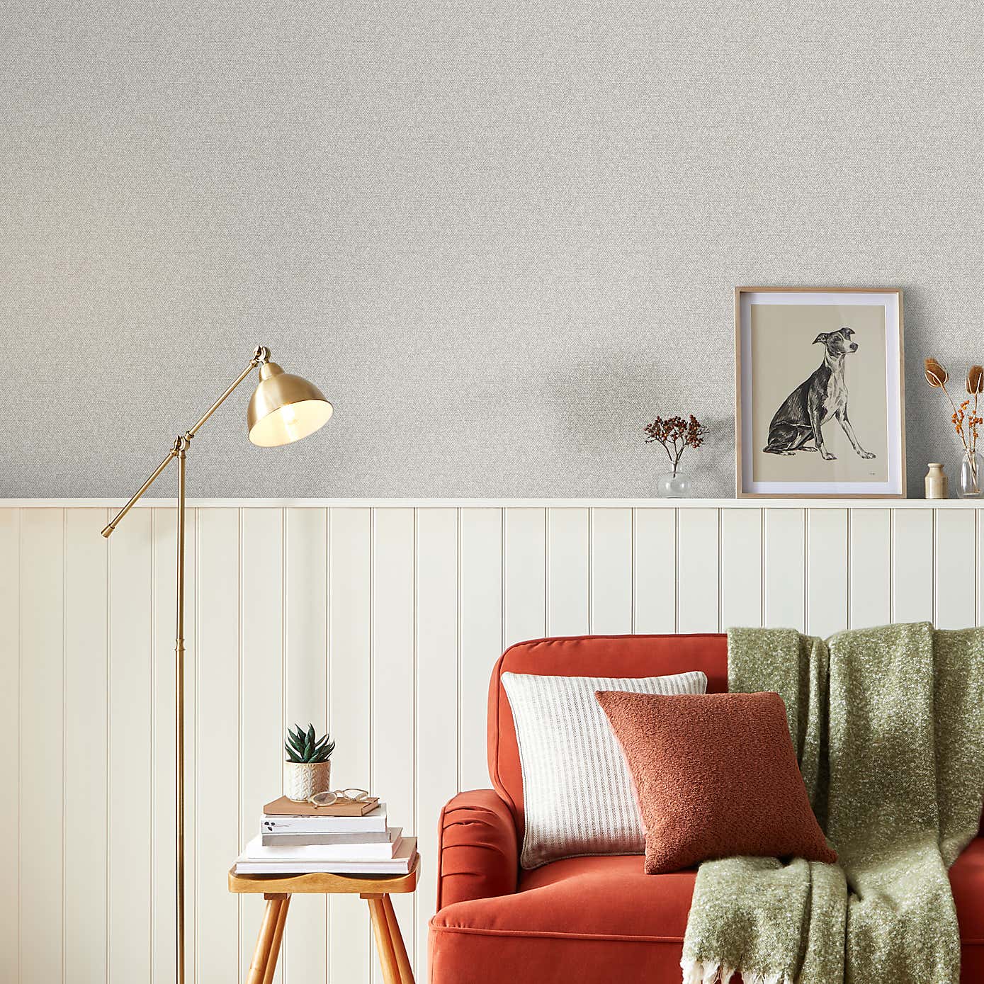 Churchgate Herringbone Wallpaper