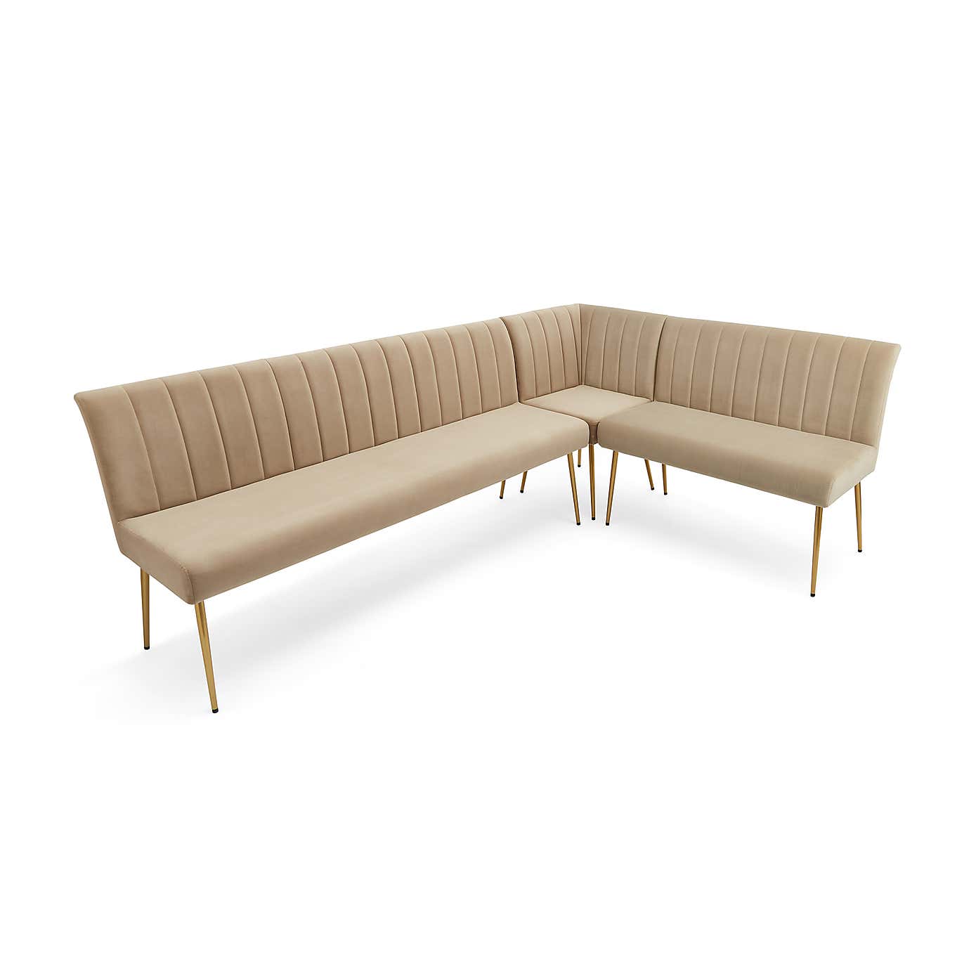 Kendall Velvet Corner Bench