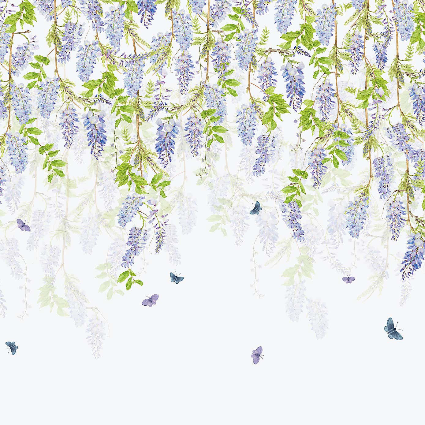 Whispering Wisteria Lavender Mural