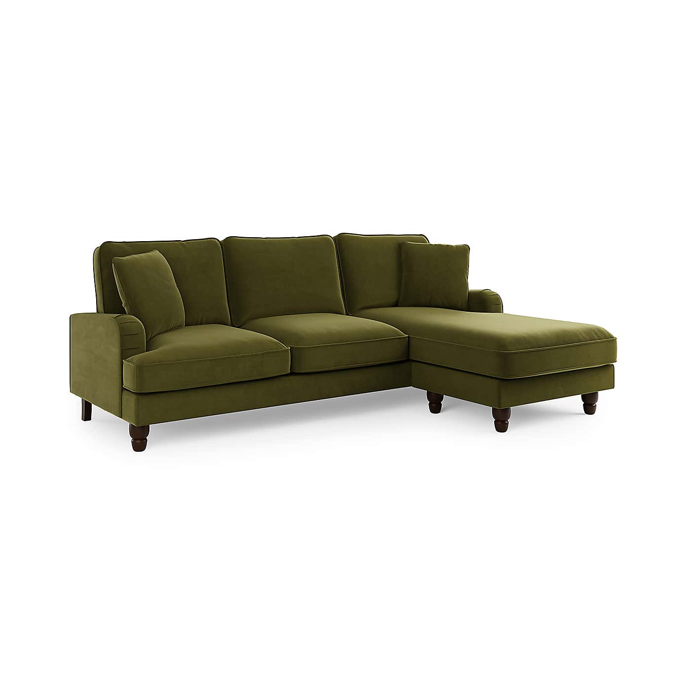 Beatrice Velvet Left Hand Corner Sofa