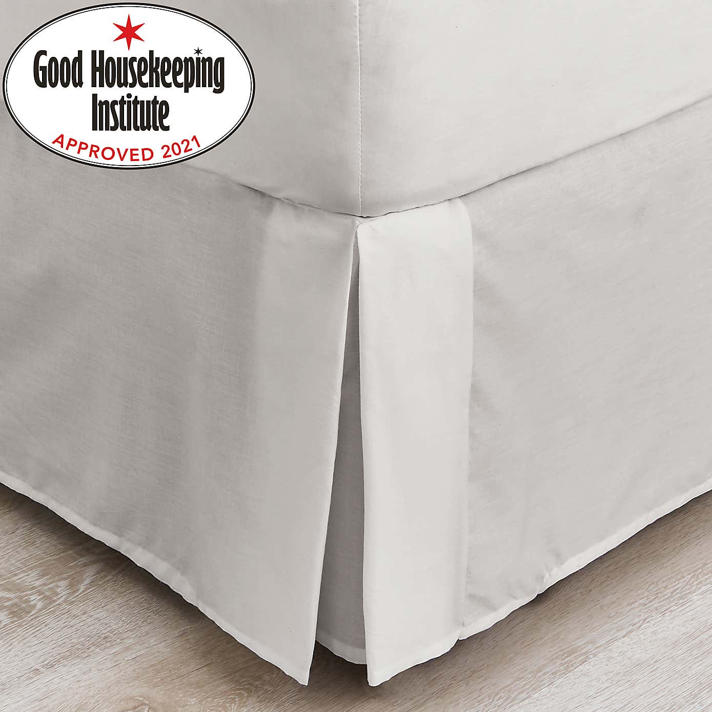 Non Iron Plain Dye Silver Divan Trim