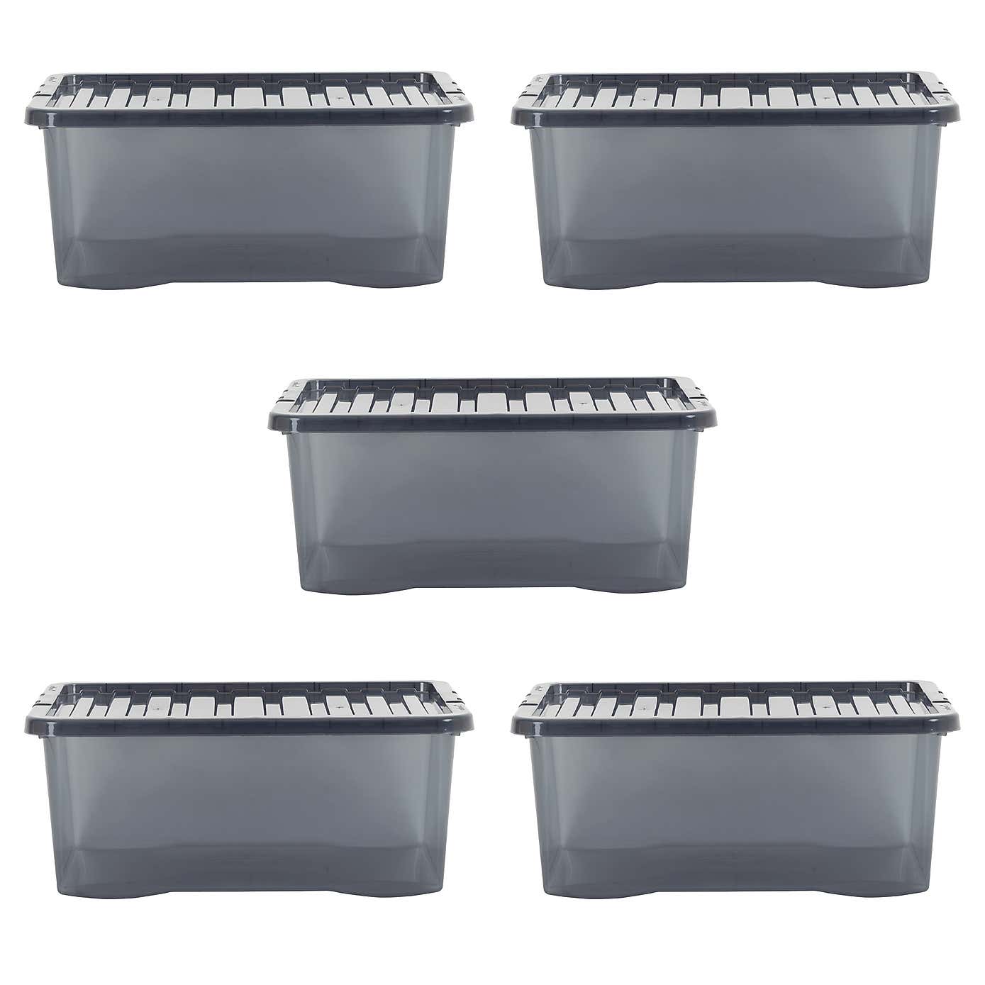 Wham Crystal Set of 5 Storage Boxes & Lids