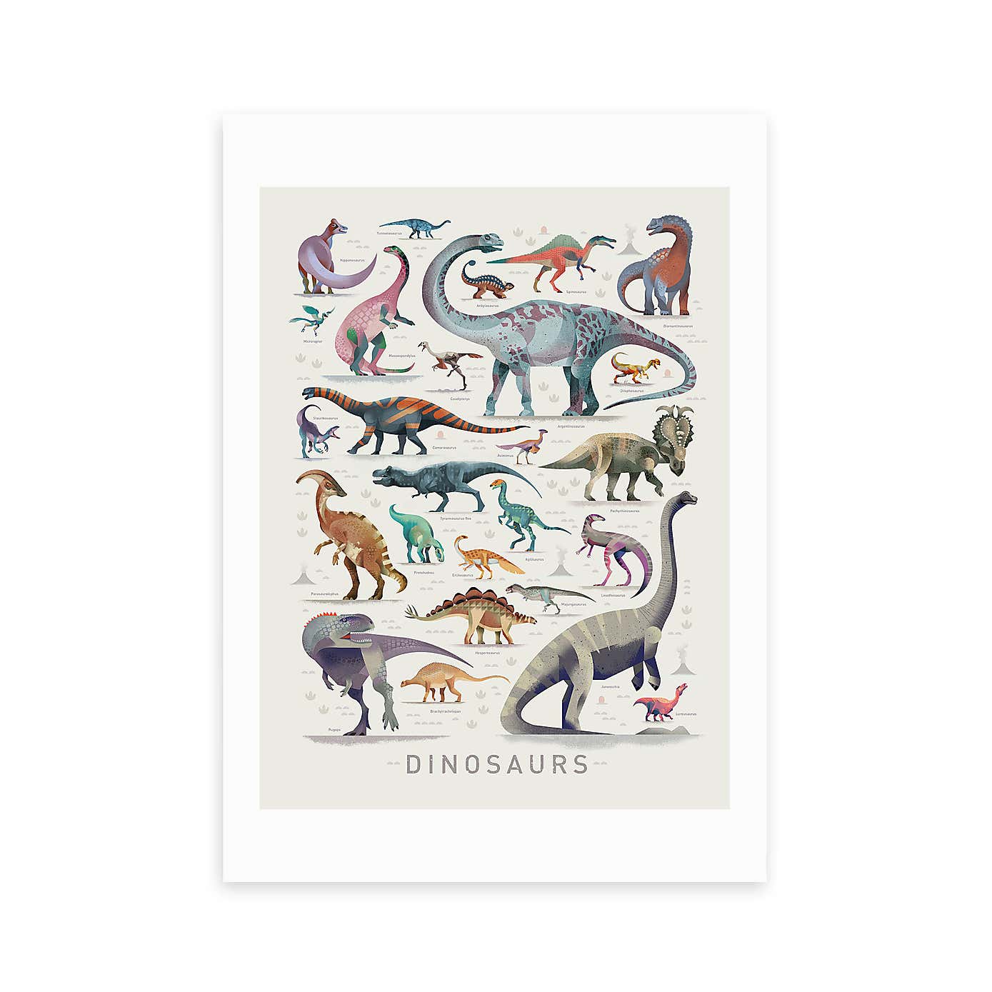 East End Prints Dinosaurs Print