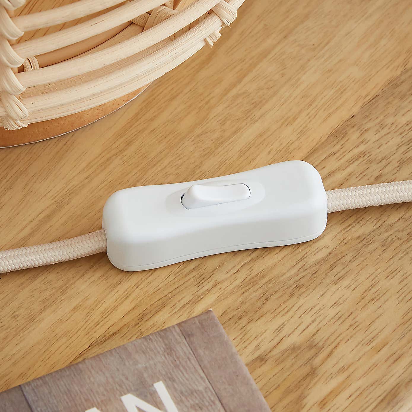 Emil Rattan Adjustable Table Lamp