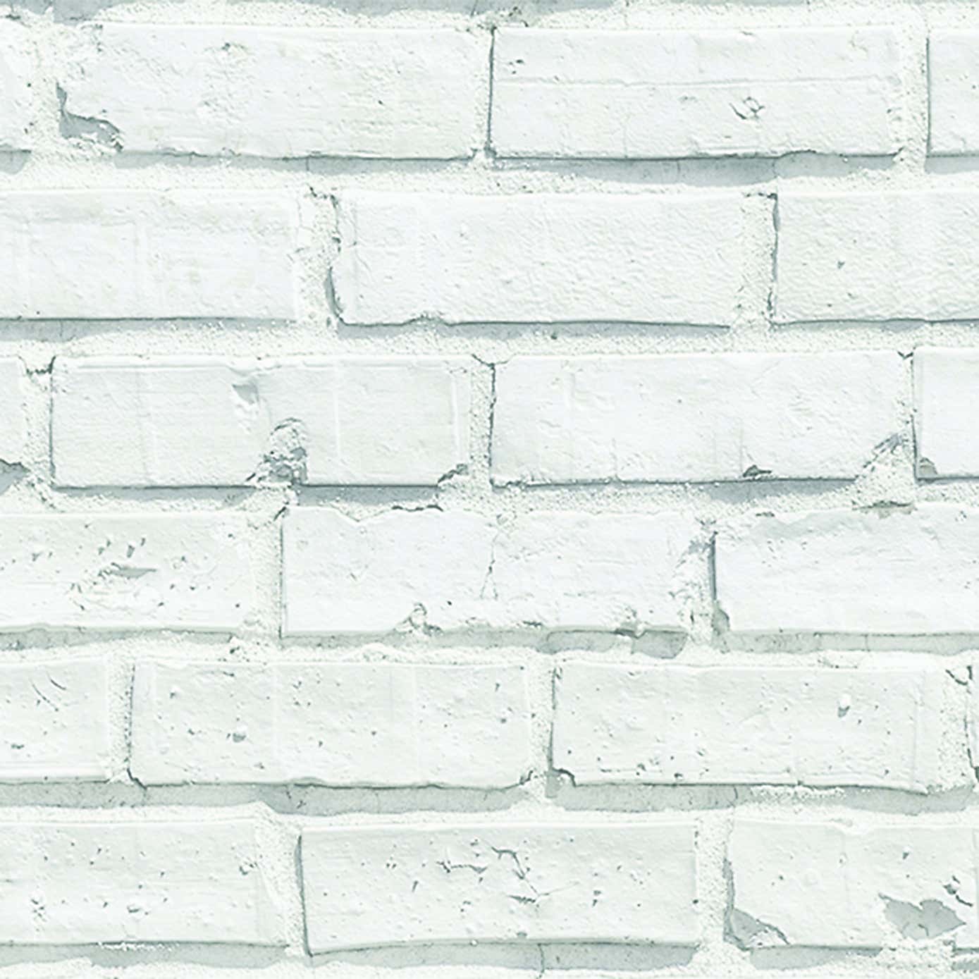White Brick Self Adhesive Sticky Back Plastic
