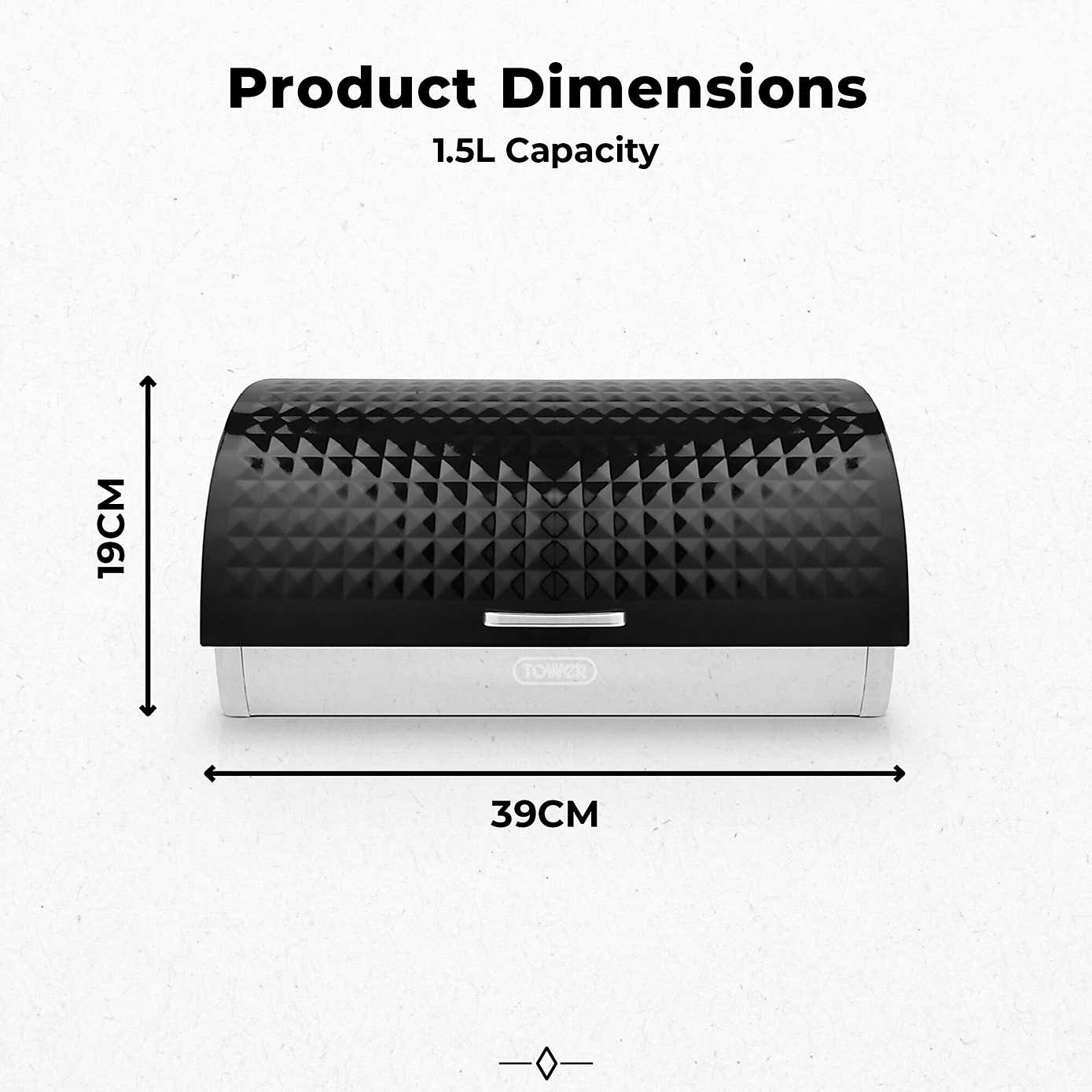 TOWER Solitaire Bread Bin