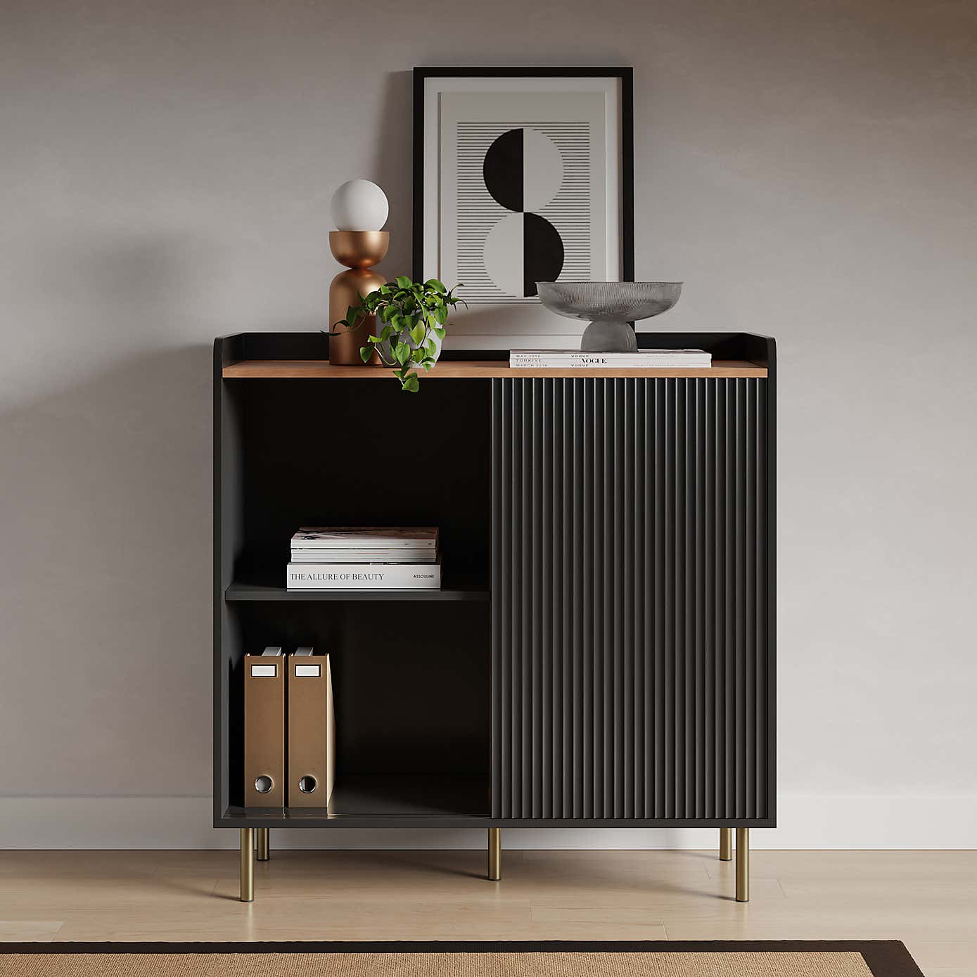 Georgi Small Sideboard Black