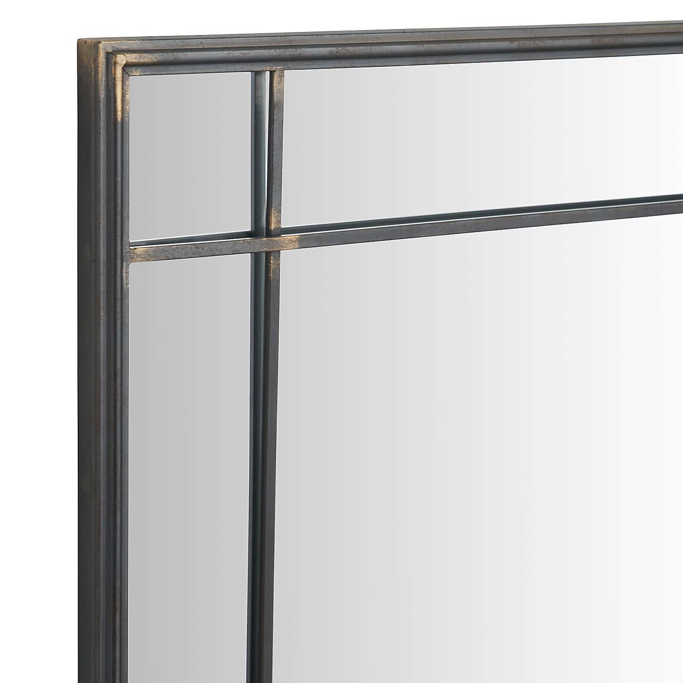 Antique Bronze Metal Square Wall Mirror