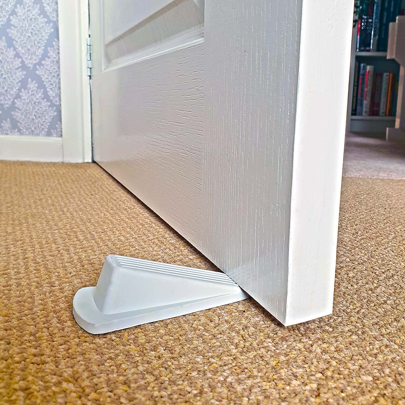 Door Wedge Rubber Large White