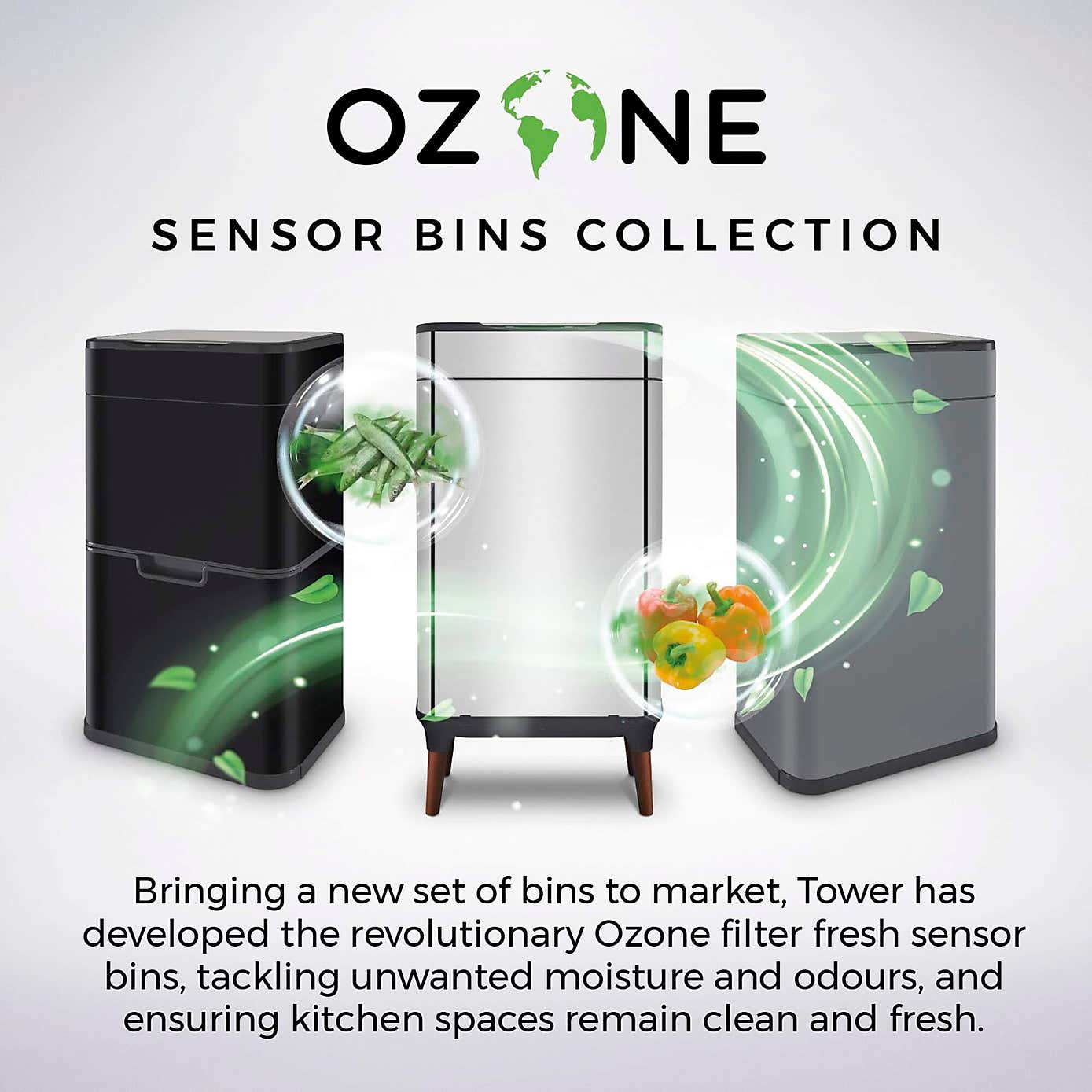 Tower 65L Ozone Sensor Bin