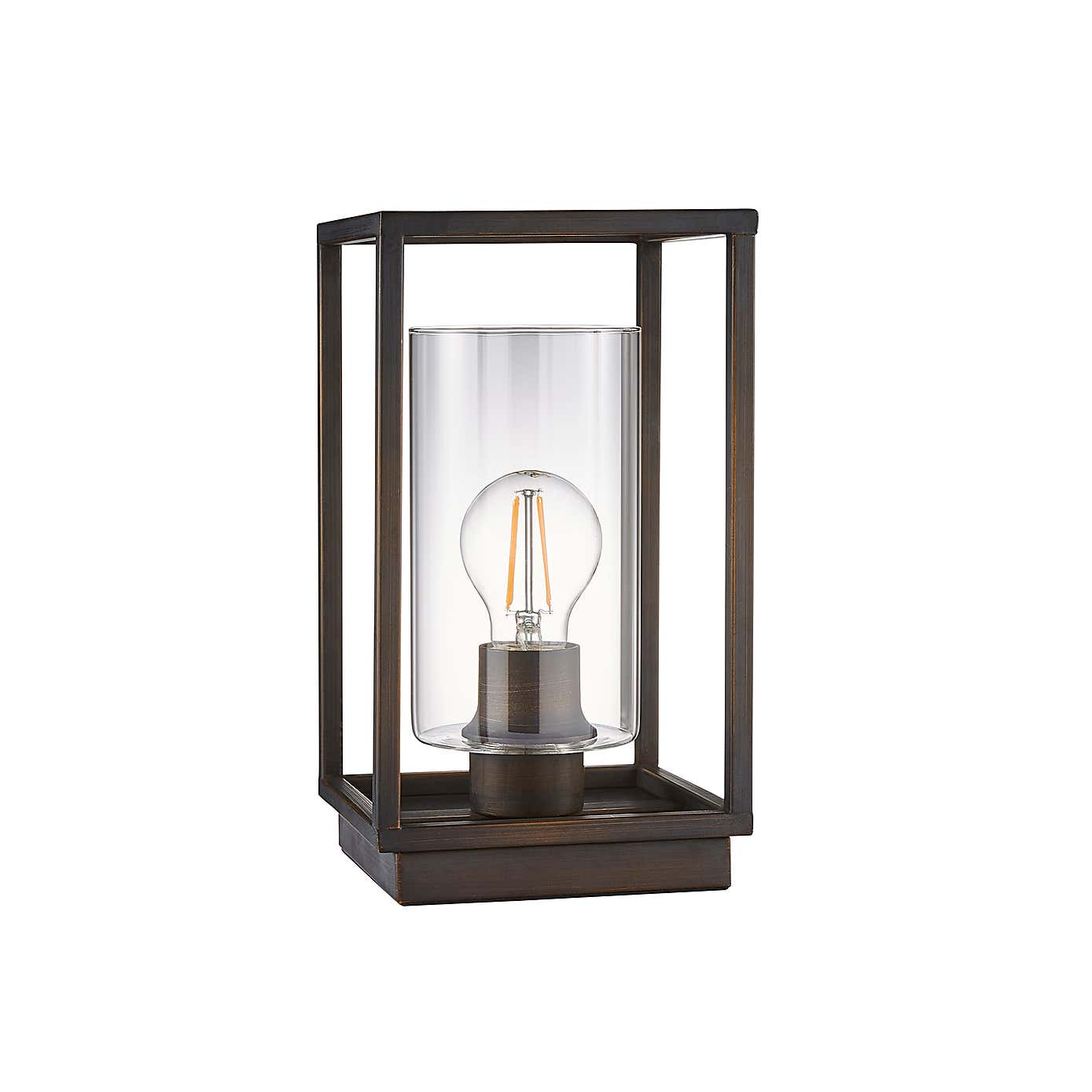 London Bronze Industrial Table Lamp