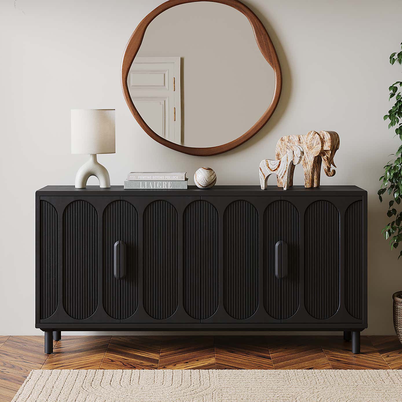 Khari 4 Door Large Sideboard Mango Wood