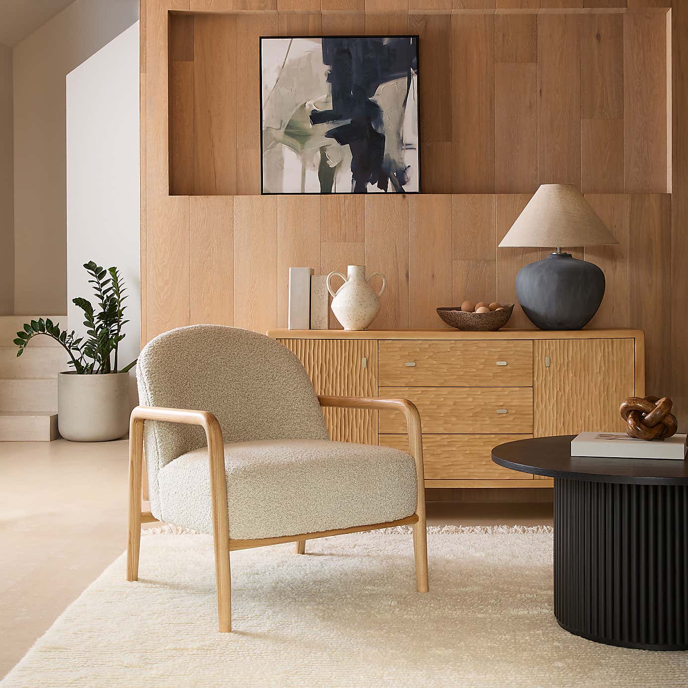 Edited Life Kristen Tonal Boucle Accent Chair