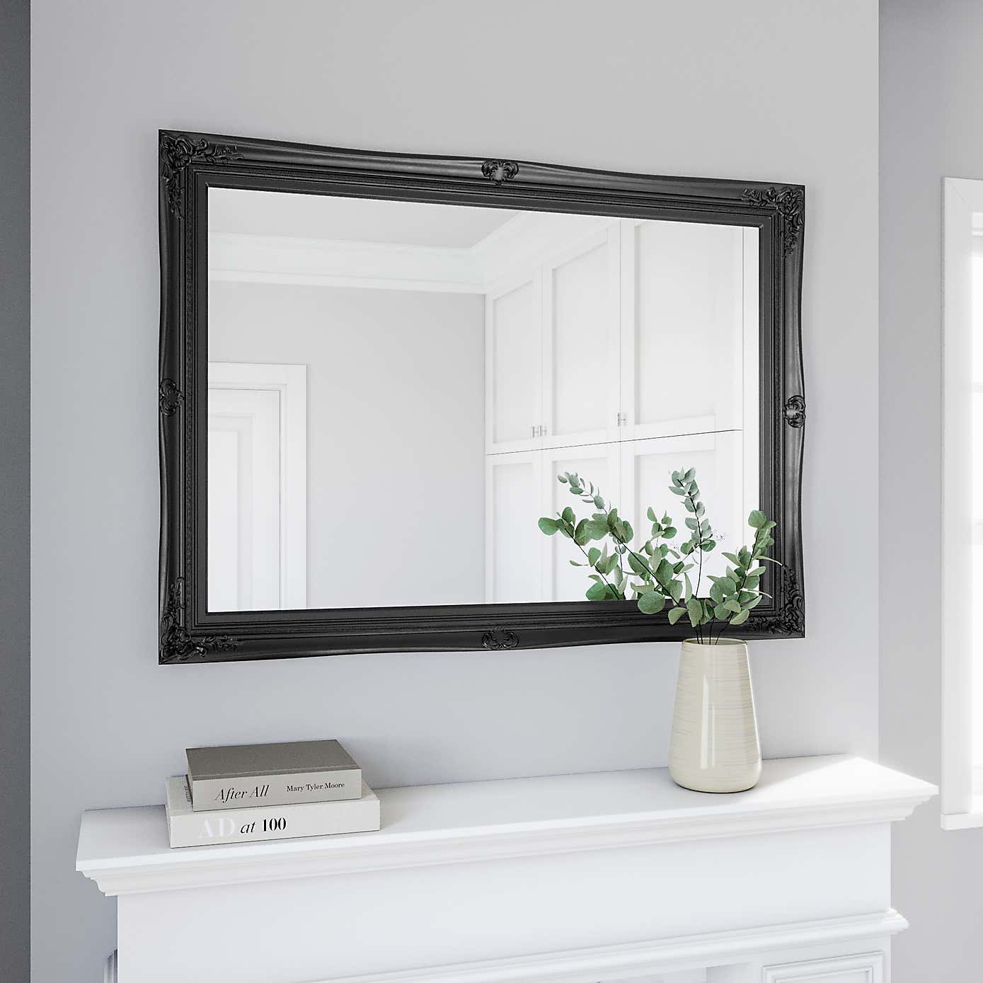 Swept Mirror 104x74cm White