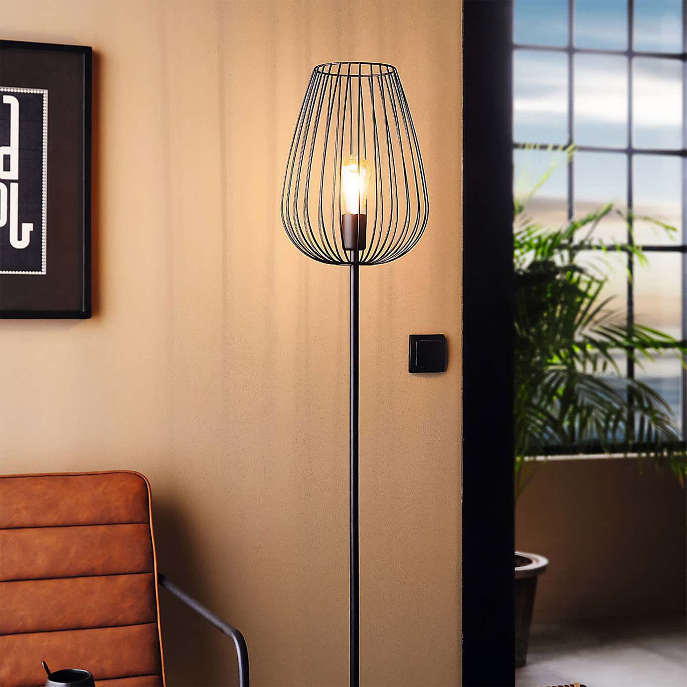 EGLO Newtown Mid Century Floor Lamp