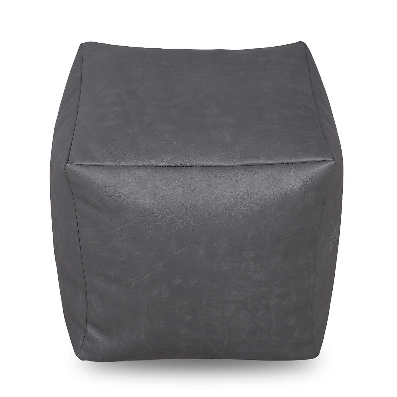 Kaikoo Faux Leather Beanbag Cube