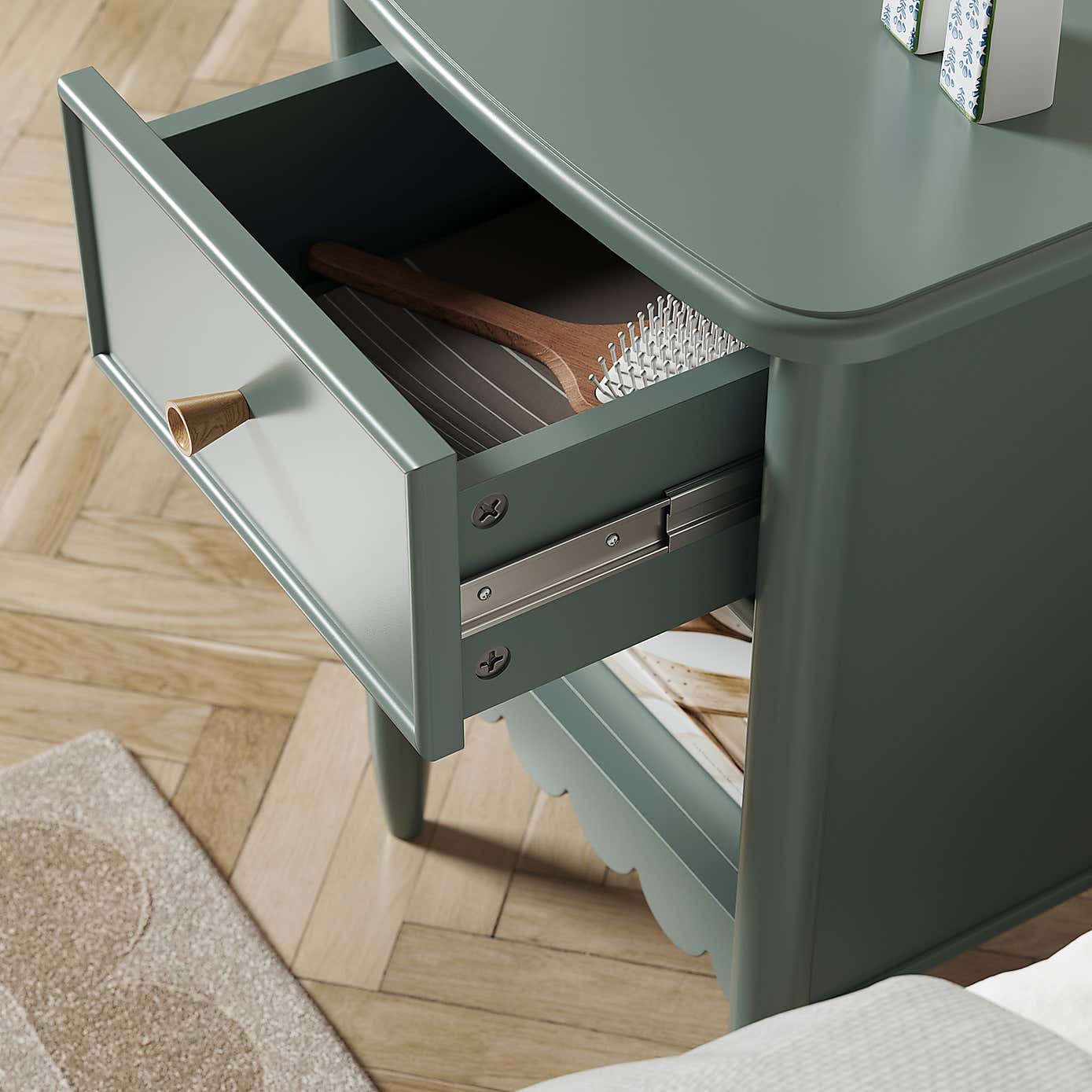 Remi 1 Drawer Bedside Table