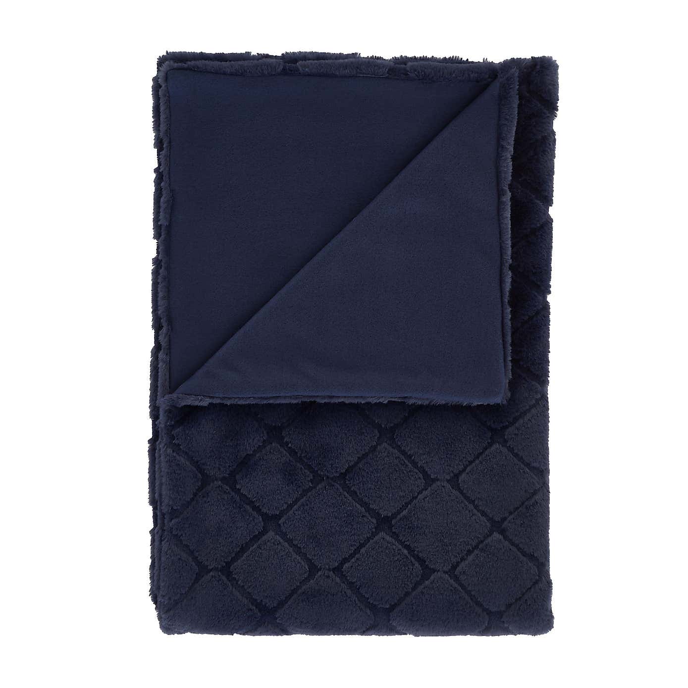 Catherine Lansfield Cosy Diamond 130cm x 170cm Throw