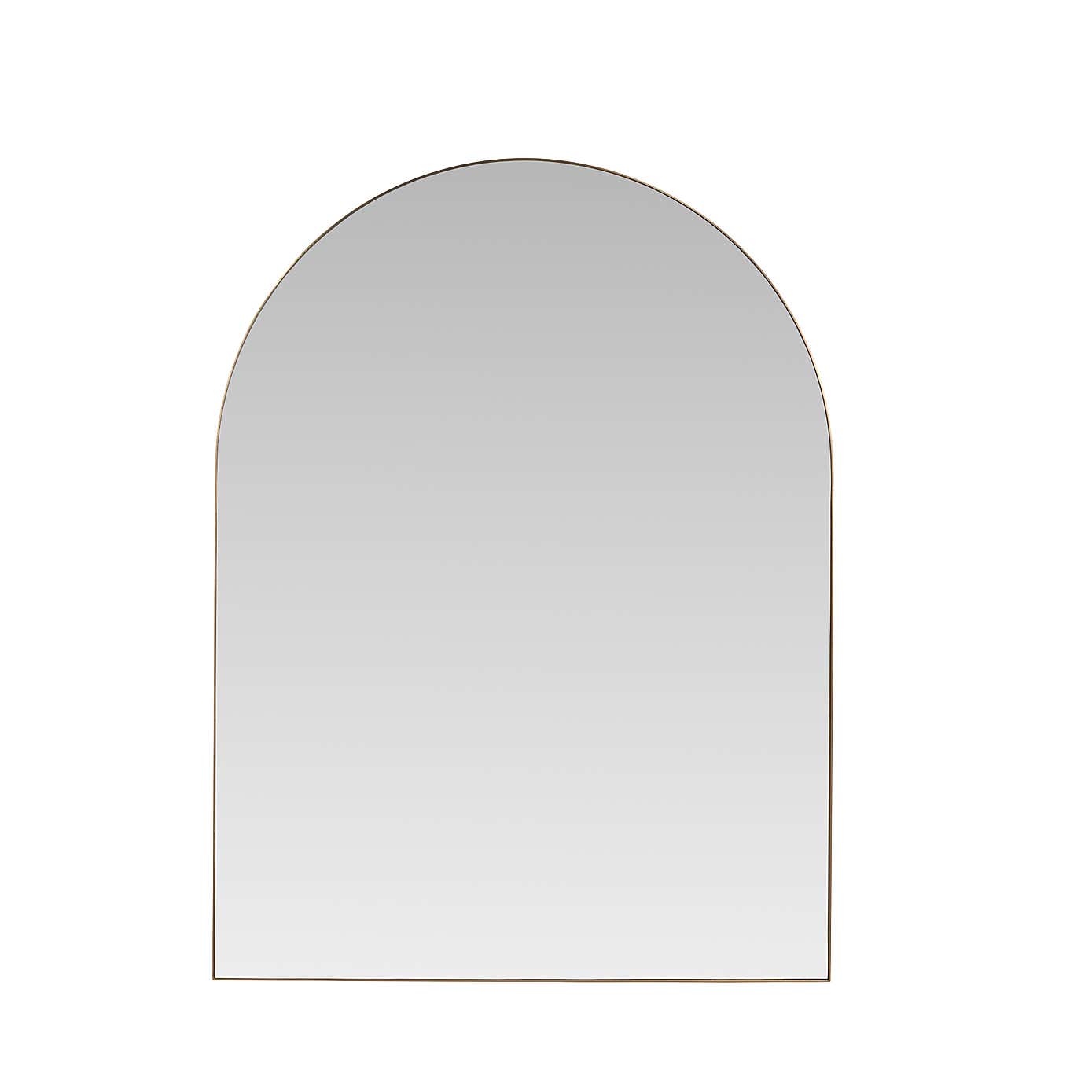 Metal Framed Arched Wall Mirror