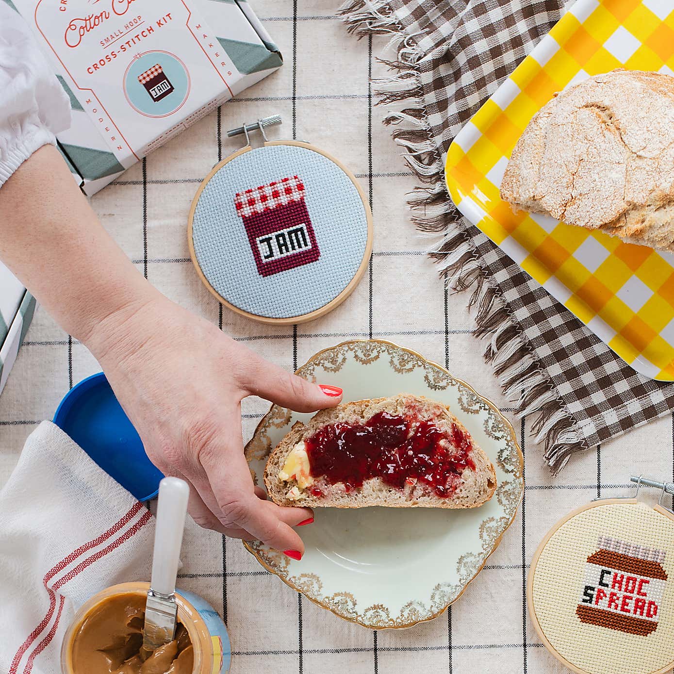 Cotton Clara Jam Cross Stitch Kit