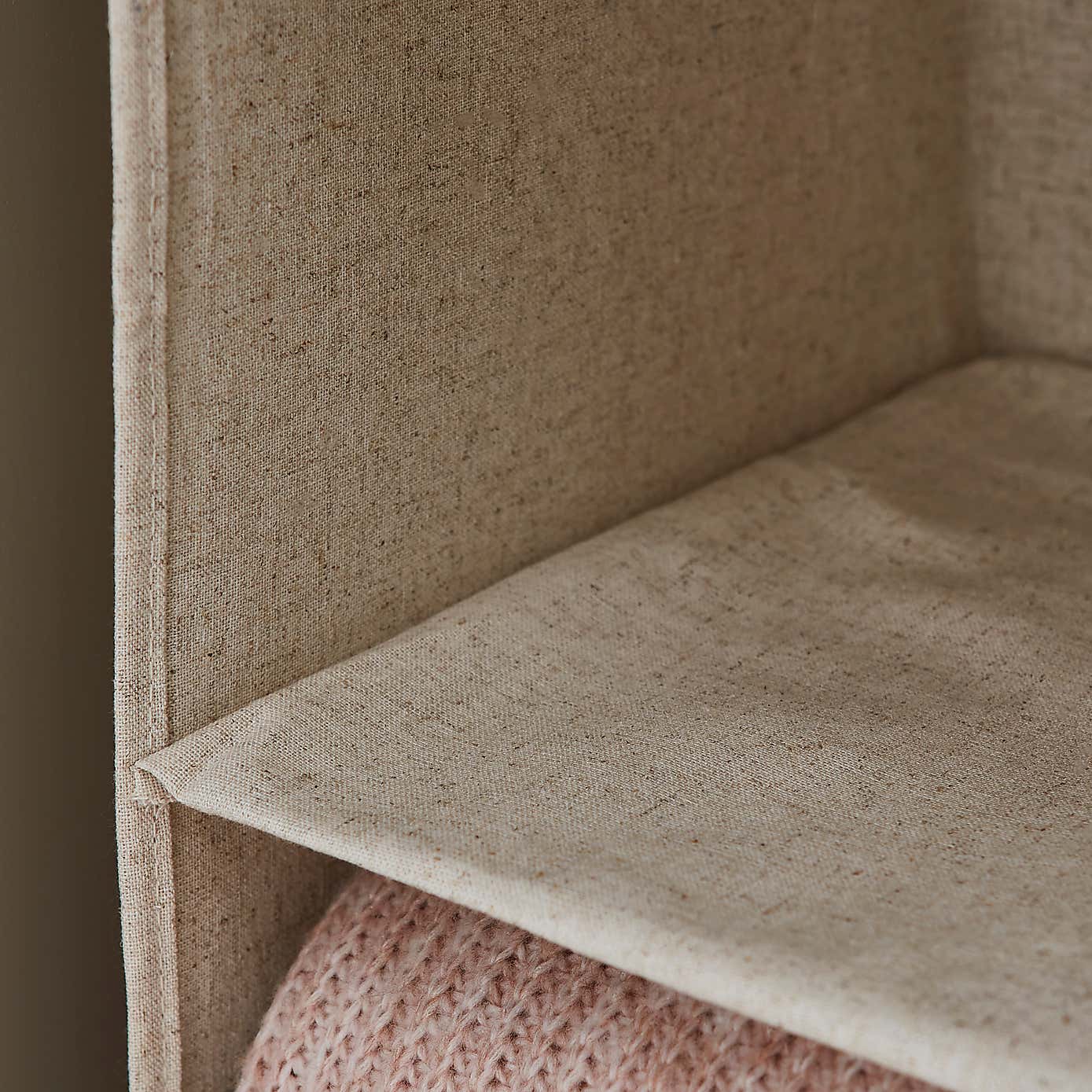 The Edited Life Natural Linen Hanging Organiser