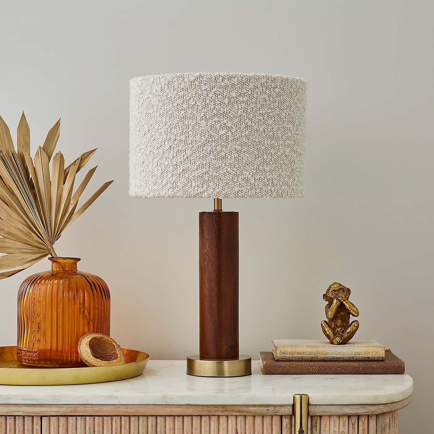 Hazelle Boucle Table Lamp